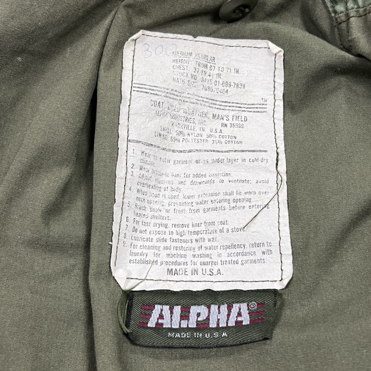 Alpha Industries Vintage Alpha Industries M-65 Field Jacket Made in USA Sz M Size US M / EU 48-50 / 2 - 10 Thumbnail