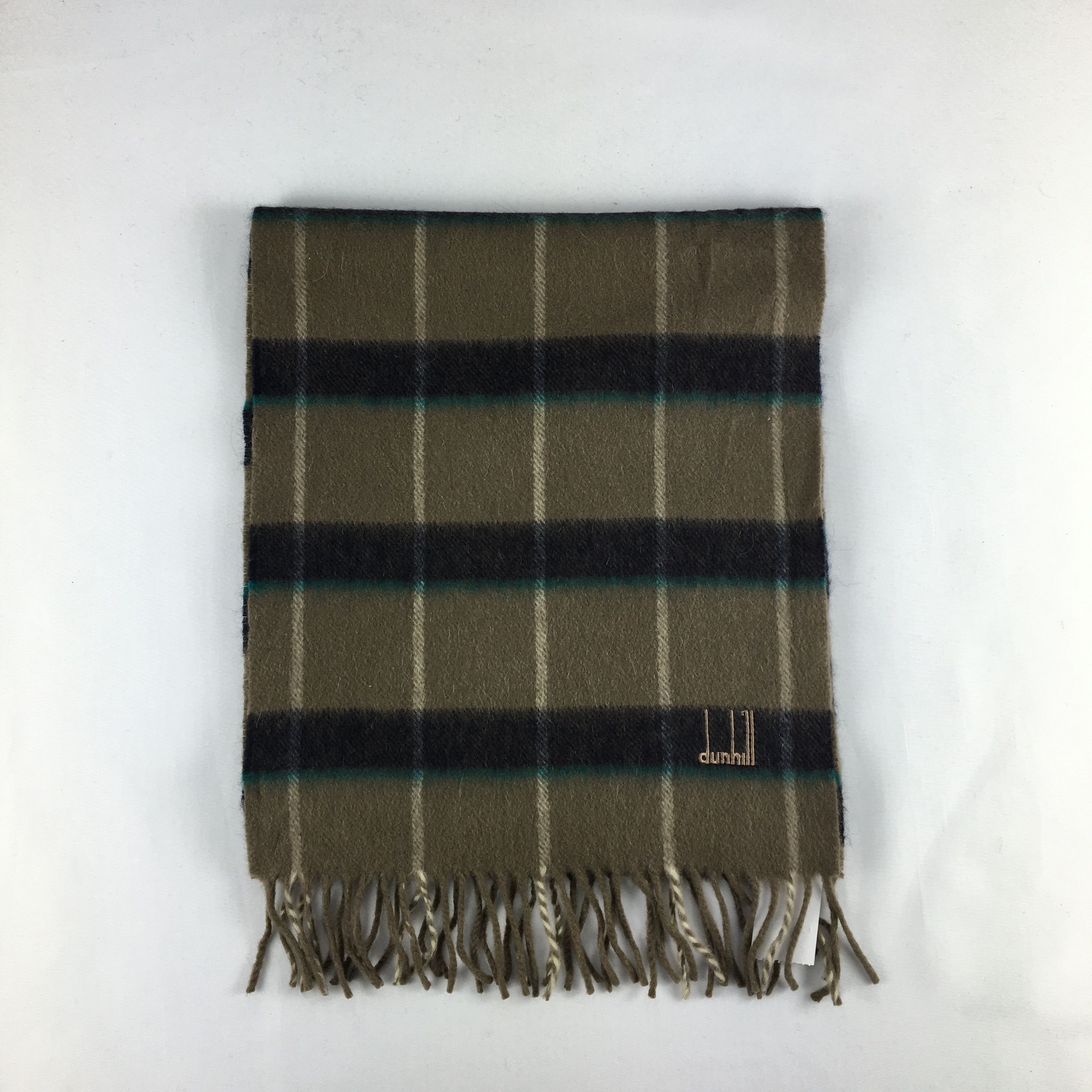 Alfred Dunhill Vintage Alfred Dunhill Scarf Muffler Cashmere Scarves Size ONE SIZE - 2 Thumbnail