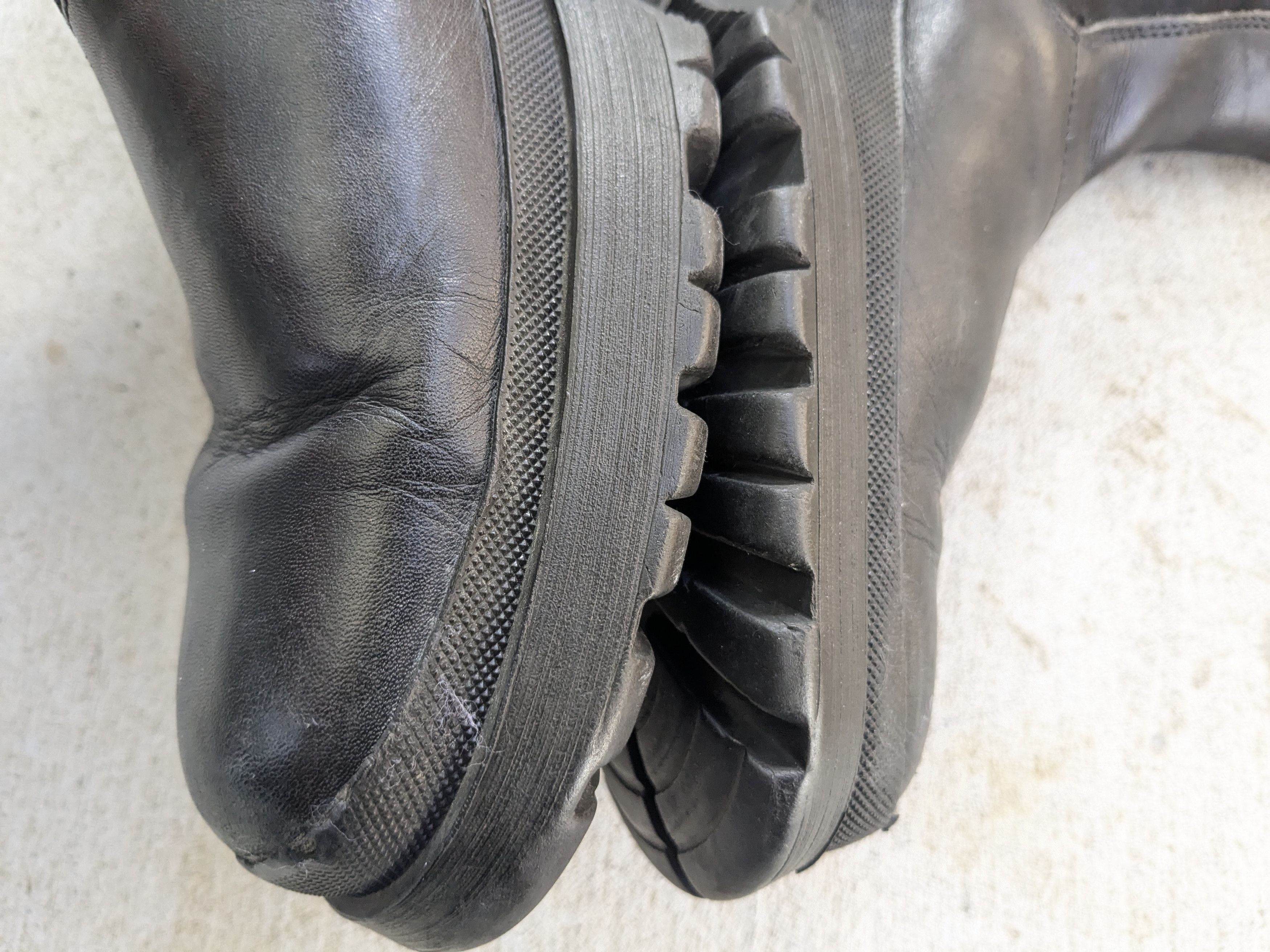 Prada Prada Chelsea Boots Black 10 Leather Chunky Rubber Platform Size US 10 / EU 43 - 14 Thumbnail