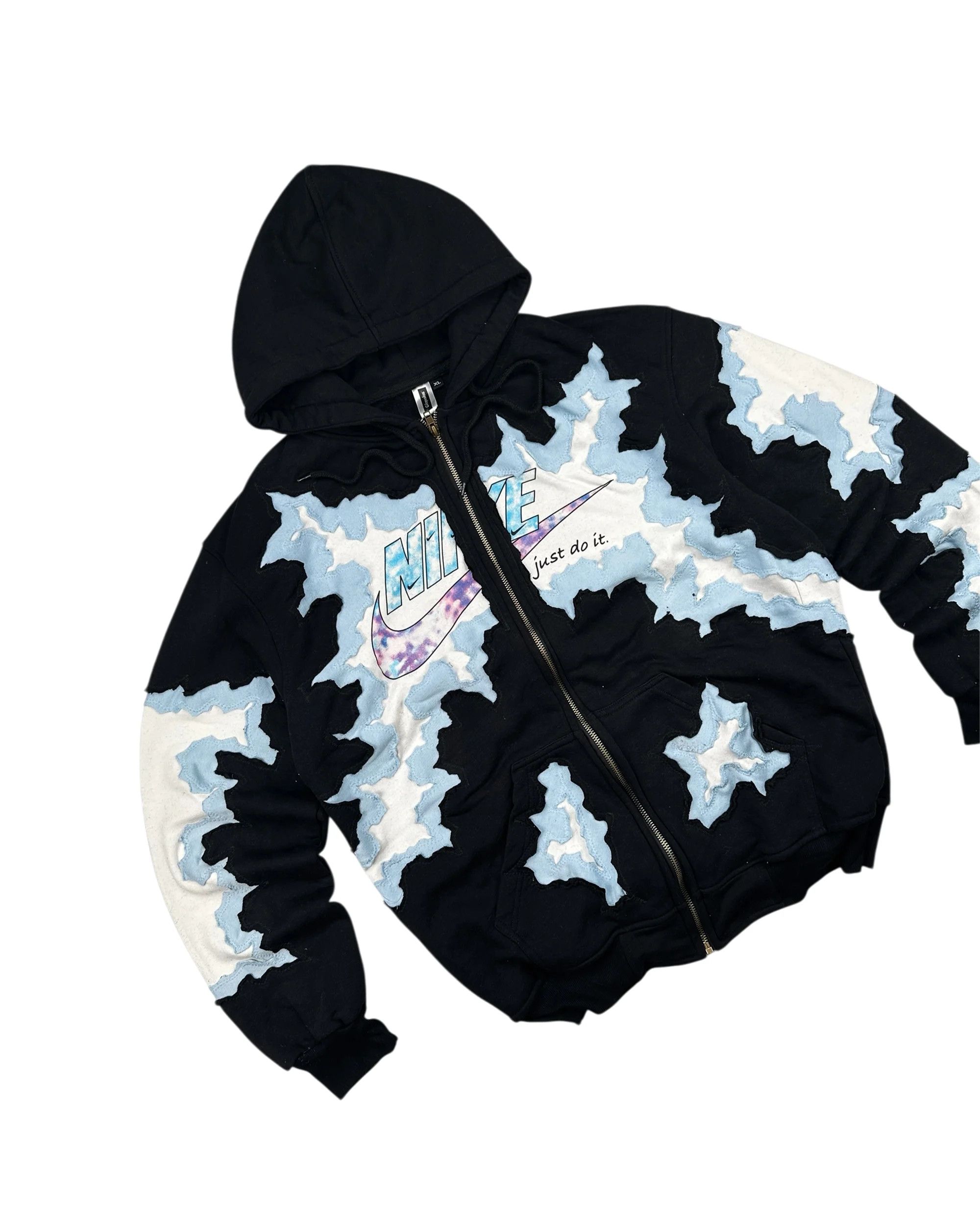 Japanese Brand Cracky Just Do It: Reworked Surge Nike ZipHoodie Size L Size US L / EU 52-54 / 3 - 2 Thumbnail