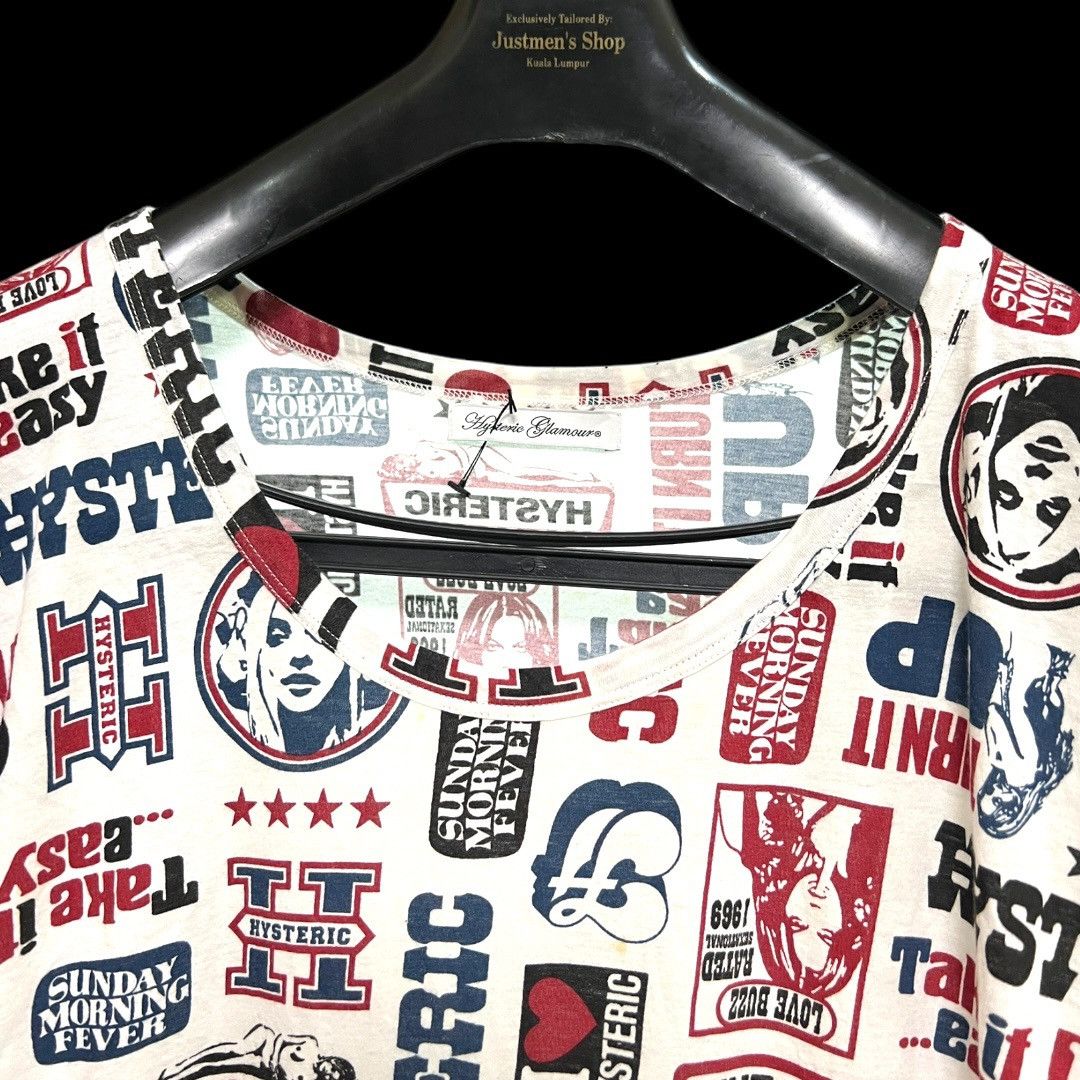 Designer × Hysteric Glamour × Japanese Brand HYSTERIC GLAMOUR FULL PRINT JAPANESE BRAND SHIRT Size M / US 6-8 / IT 42-44 - 7 Thumbnail