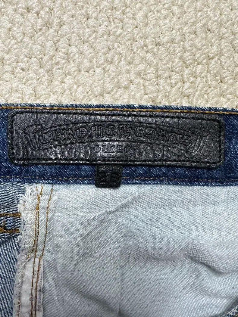 Chrome Hearts CHROME HEARTS 28 Vintage 80s Levis bottom cross leather jea Size 28" / US 6 / IT 42 - 7 Thumbnail