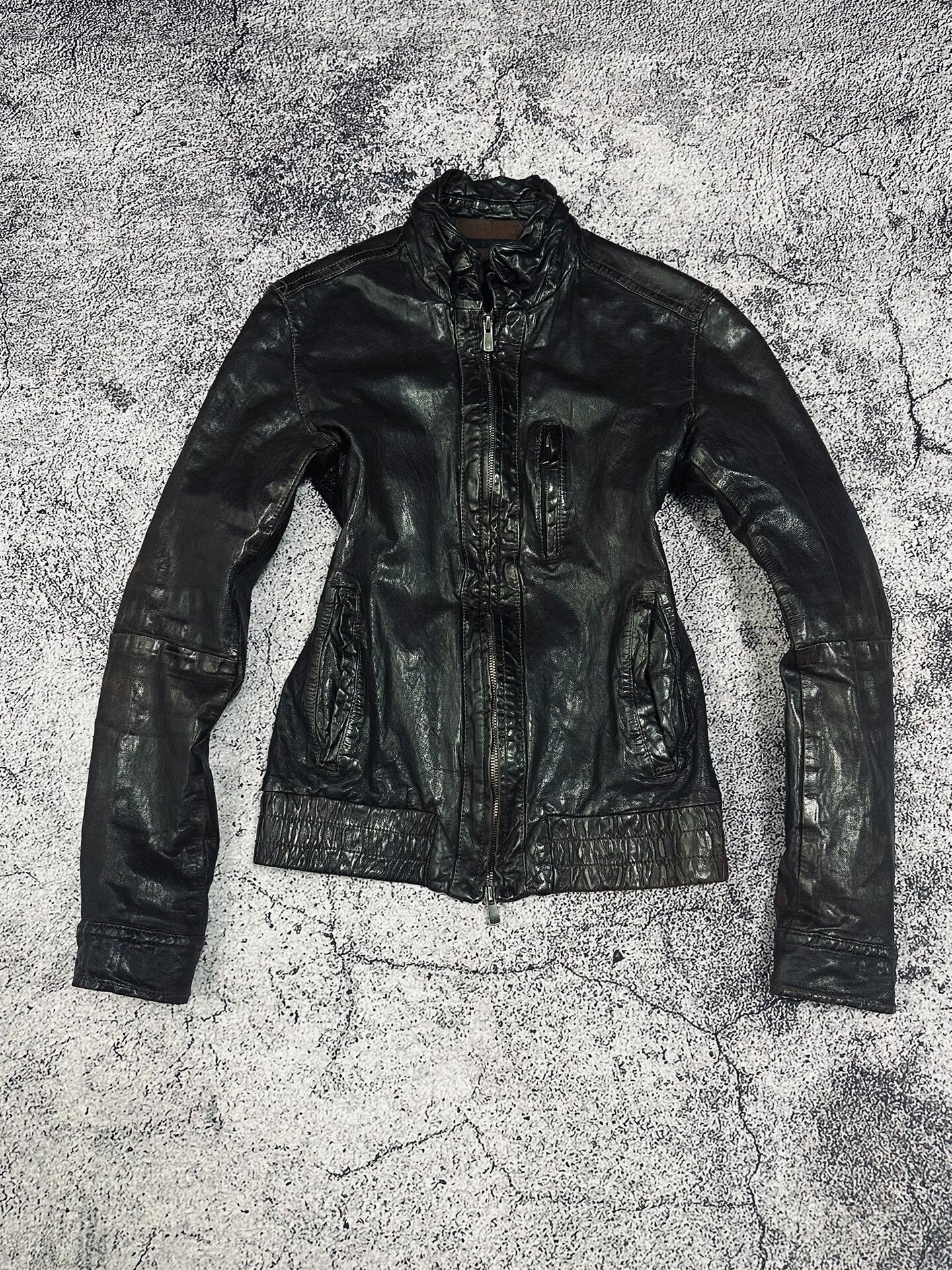 Isamu Katayama Backlash Black Pioneer Lambskin Leather Jacket Size US M / EU 48-50 / 2 - 1 Thumbnail