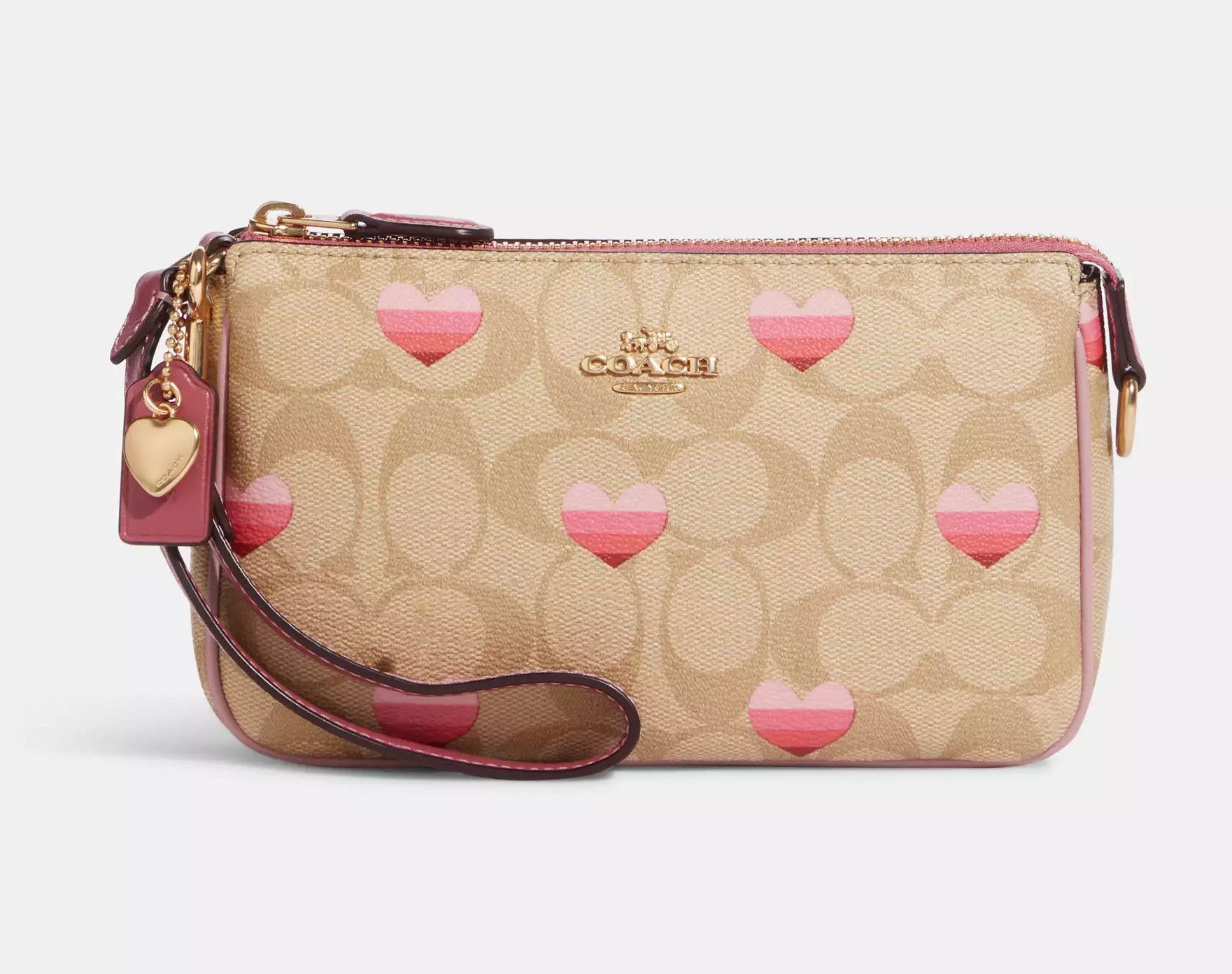 Coach Nolita 19 In Signature Canvas With Stripe Heart Print CA796 Size ONE SIZE - 6 Thumbnail