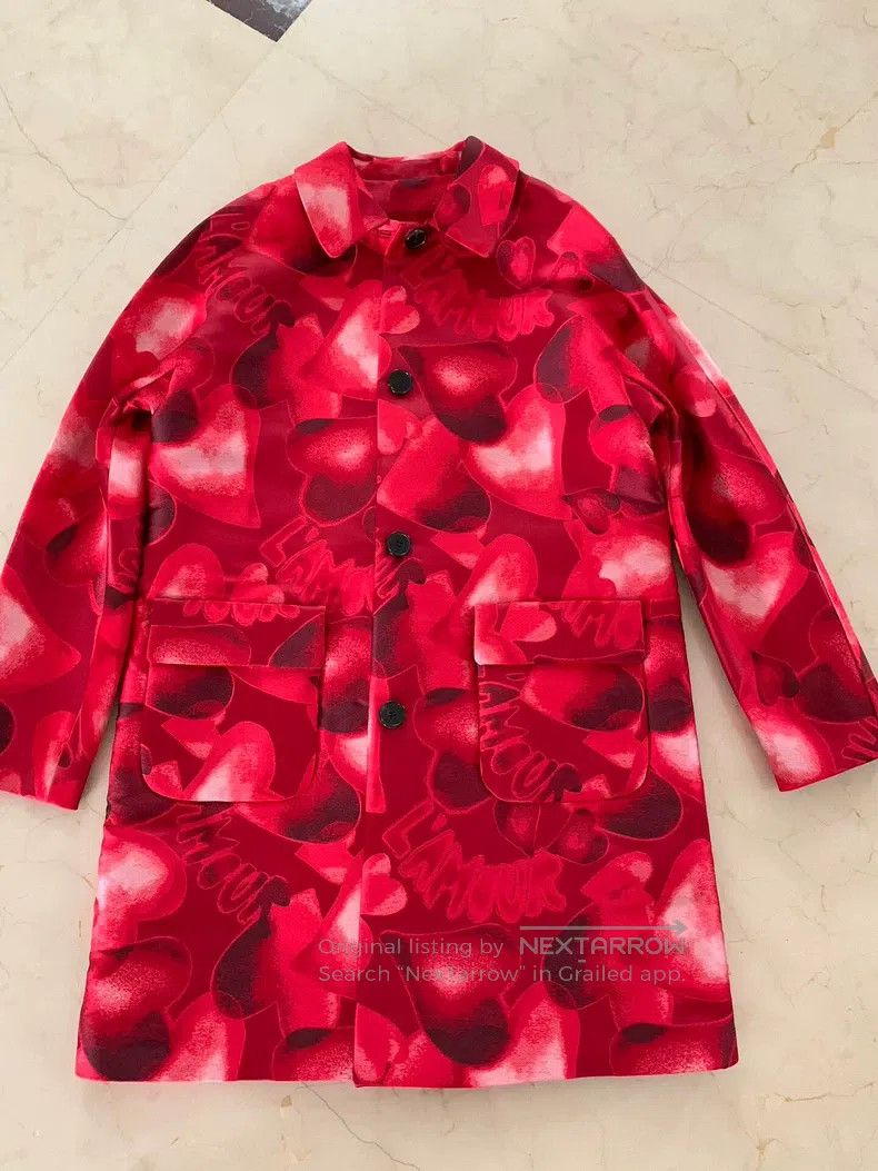 Valentino Valentino Heart print coat coat Size M / US 6-8 / IT 42-44 - 2 Thumbnail