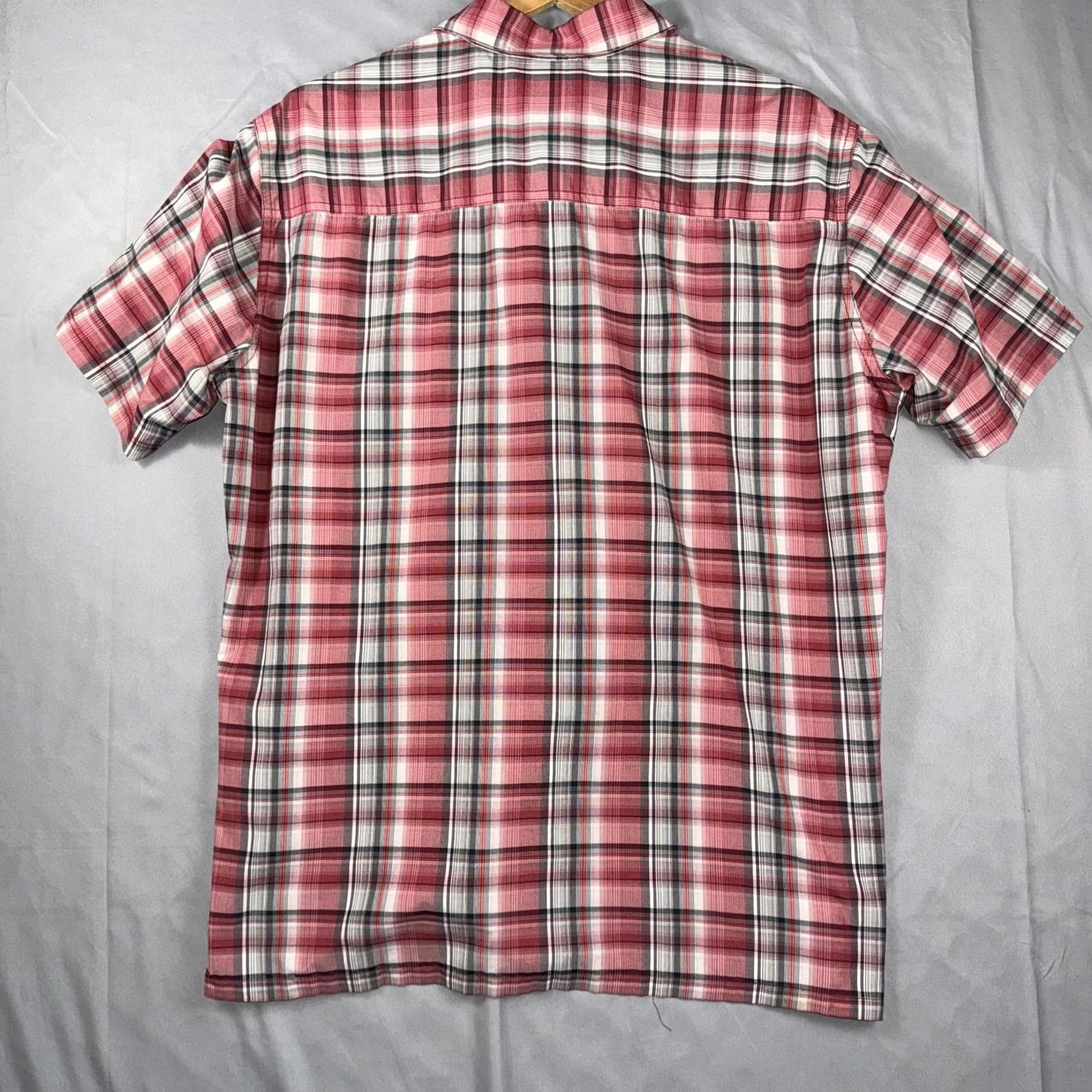 Vintage Kuhl Shirt Mens XL Red Plaid Lightweight Short Sleeve Button Front Casual Size US XL / EU 56 / 4 - 2 Thumbnail