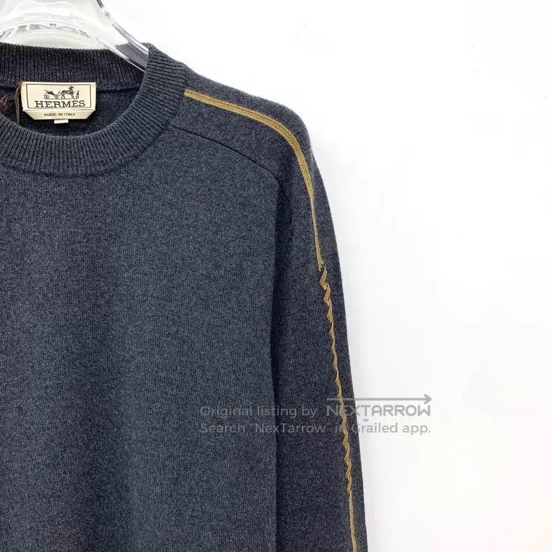 Hermes Hermes Black wool round neck long sleeve knit sweater Size US M / EU 48-50 / 2 - 3 Thumbnail