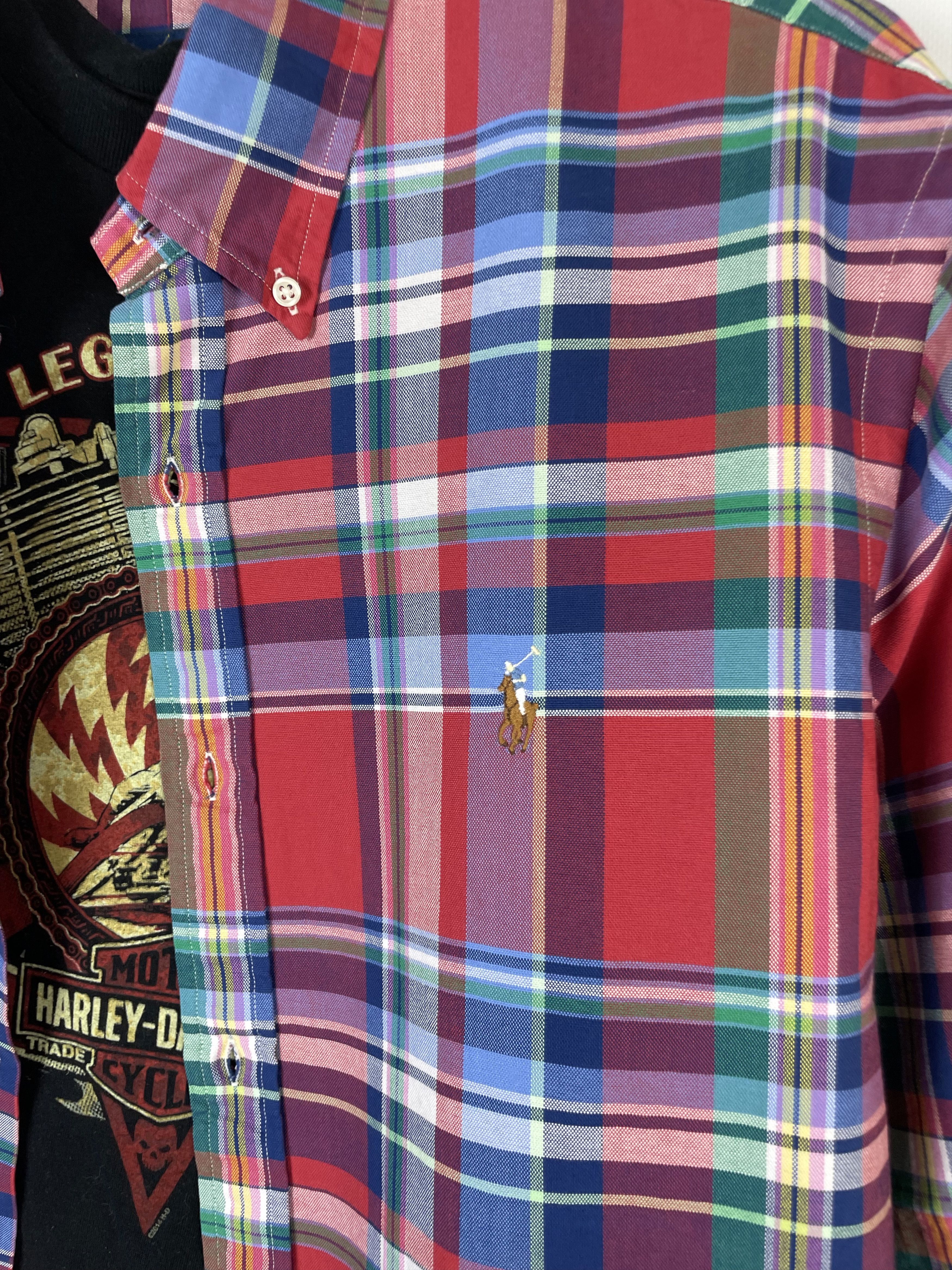Flannel Flannel Polo Ralph Lauren Vintage Mens Shirt Size US XL / EU 56 / 4 - 4 Thumbnail
