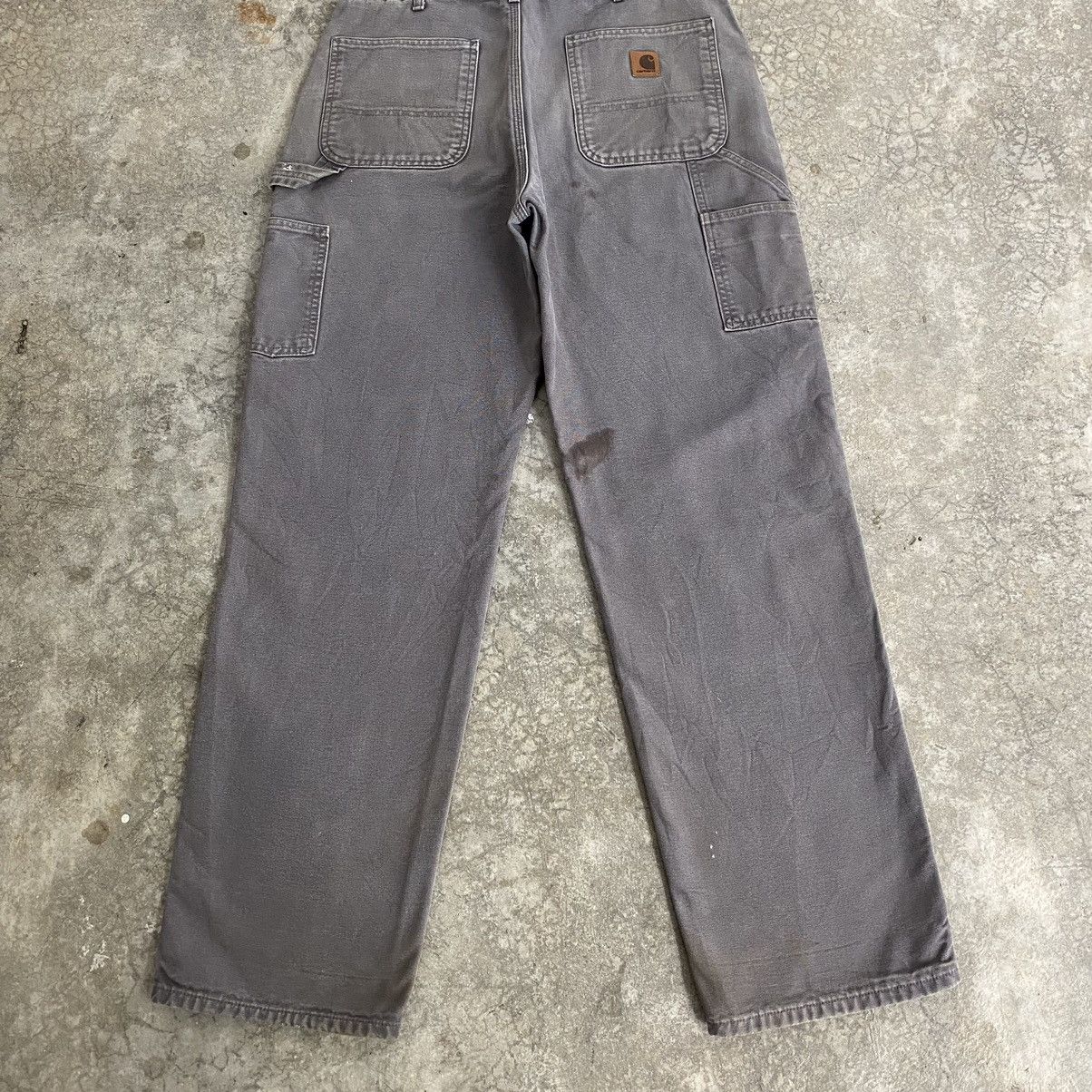 Carhartt Vintage Carhartt Blanket Lined Gravel Grey Carpenter Pants Size US 34 / EU 50 - 15 Thumbnail