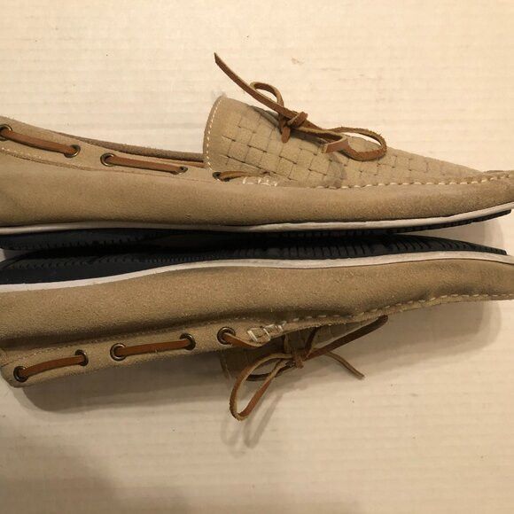 Bacco Bucci bacco bucci men's tan leather suede slip on loafers size:10 Size US 10 / EU 43 - 6 Thumbnail
