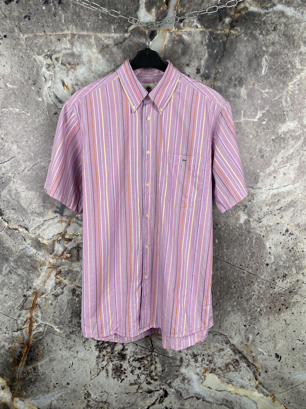 Lacoste × Other Men’s Lacoste Shirt Button Up Multi-Colored Stripe Size 41 Size US L / EU 52-54 / 3 - 1 Thumbnail