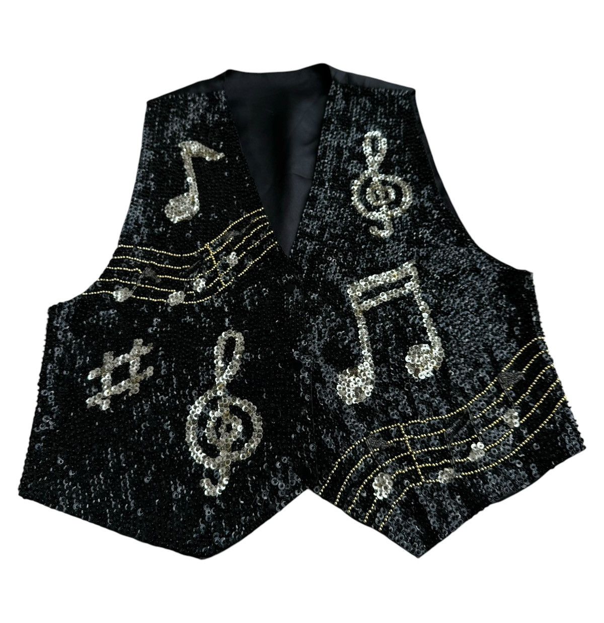 Japanese Brand × The Unbranded Brand Vintage Unbranded Art Music Sequin Rock Star Size US S / EU 44-46 / 1 - 4 Thumbnail