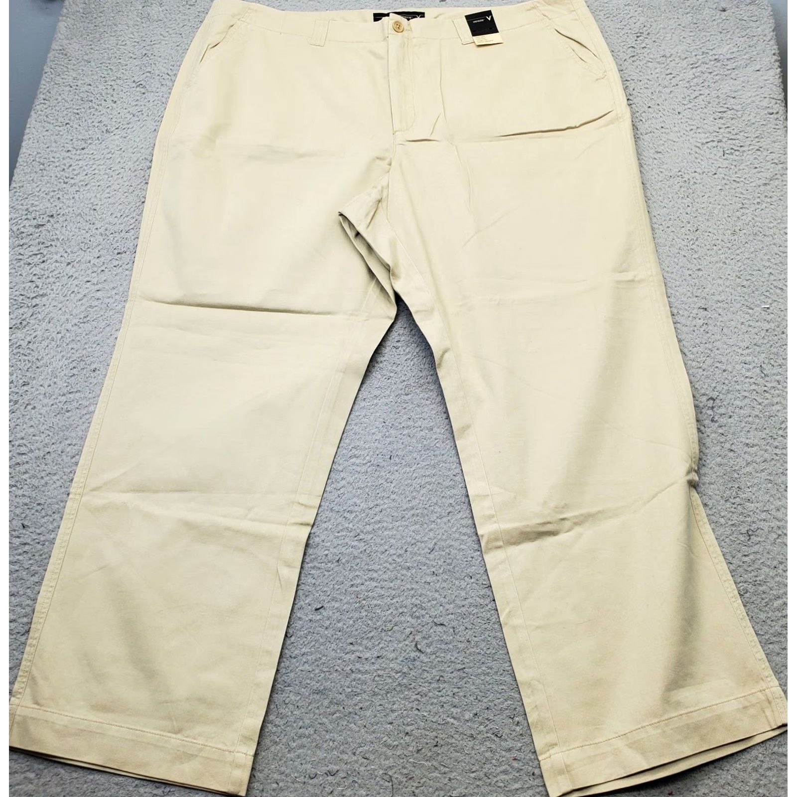 Vintage Venezia Chino Pants Womens 24 Tan Low Waist Slightly Relaxed Fit Straight Leg Size: 24 Womens Tan Chino Pants 33.5" Inseam Straight Leg 100% Cotton Size 42" / US 20 - 2 Thumbnail