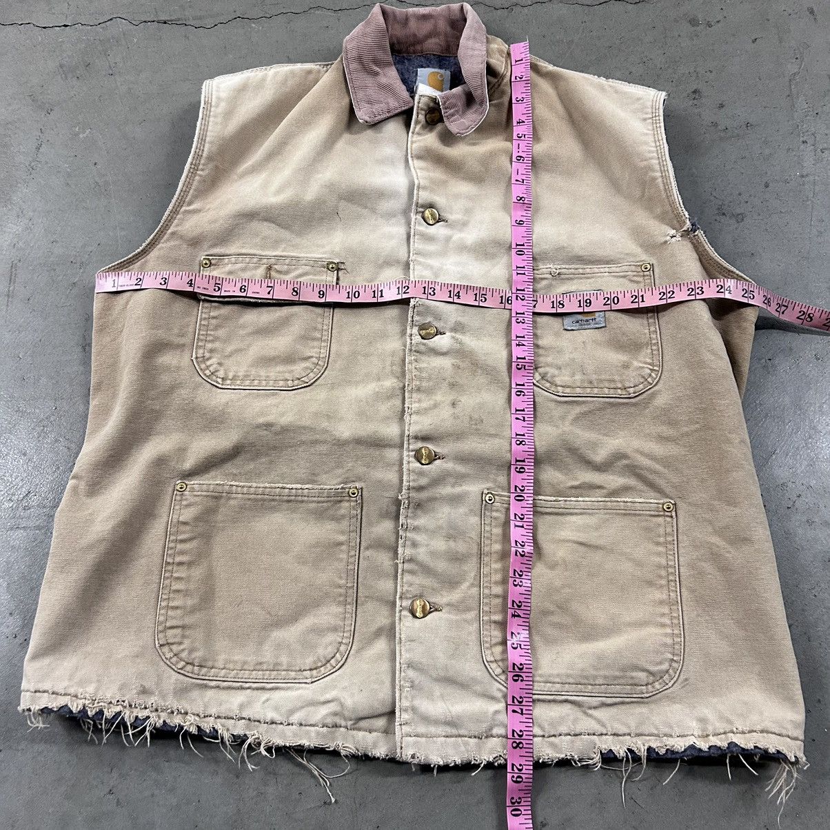 Carhartt × Vintage Vintage 90s carhartt cut off chore jacket vest Size US XL / EU 56 / 4 - 6 Thumbnail