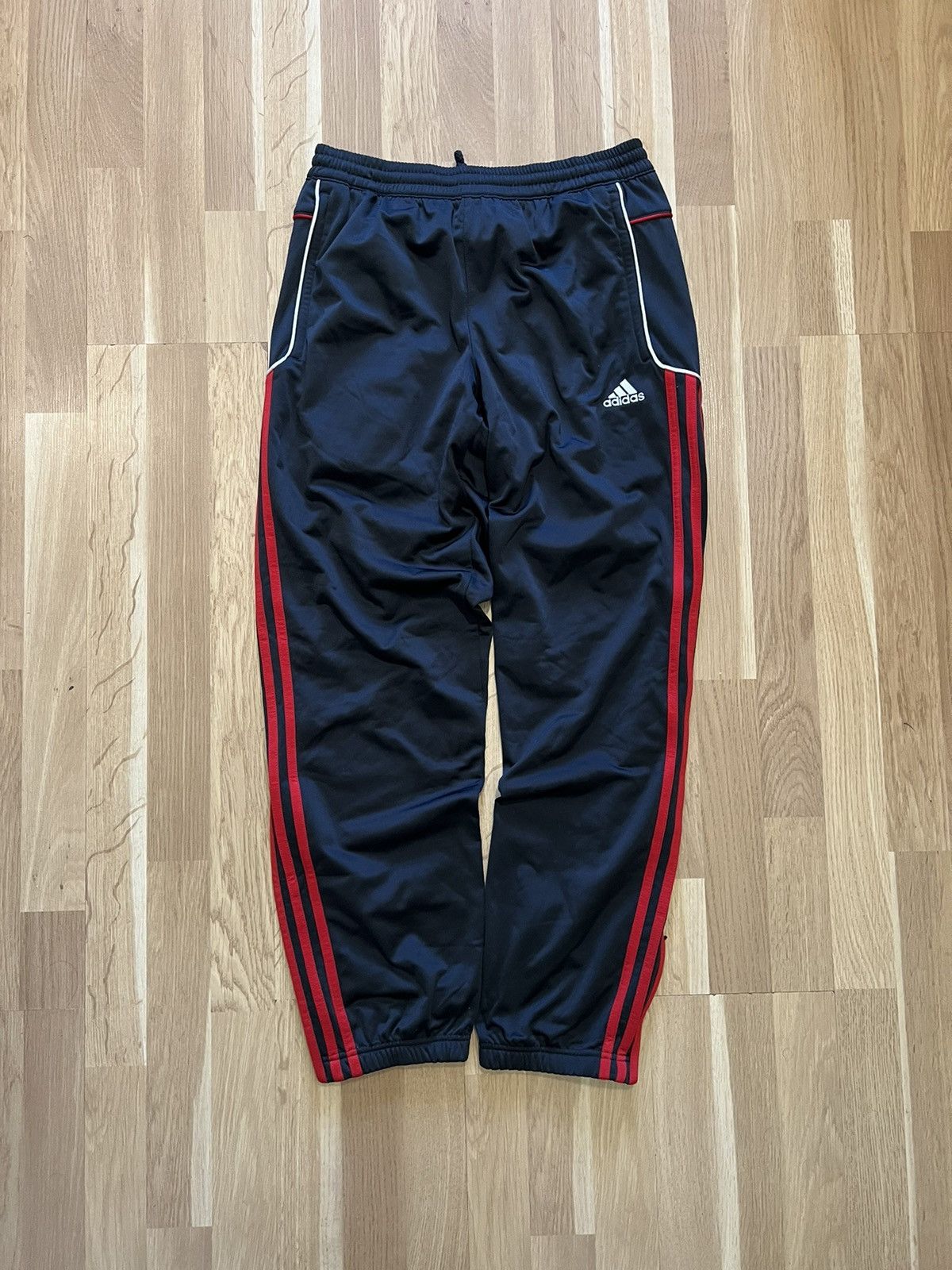 Adidas × Vintage Adidas Milan styled sweatpants vintage drill Size US 31 - 1 Thumbnail