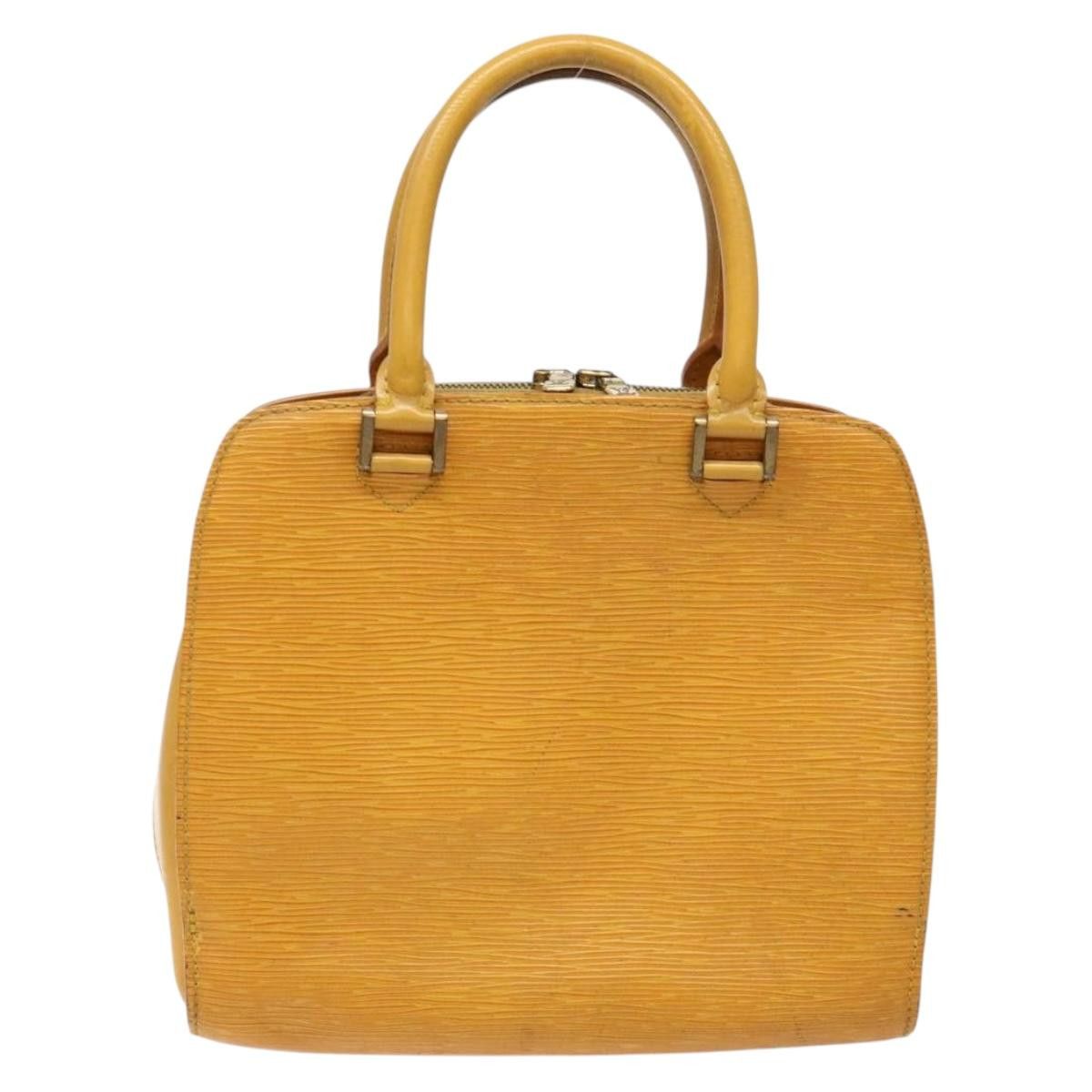 Louis Vuitton LOUIS VUITTON Epi Triana Hand Bag Yellow Size ONE SIZE - 3 Thumbnail
