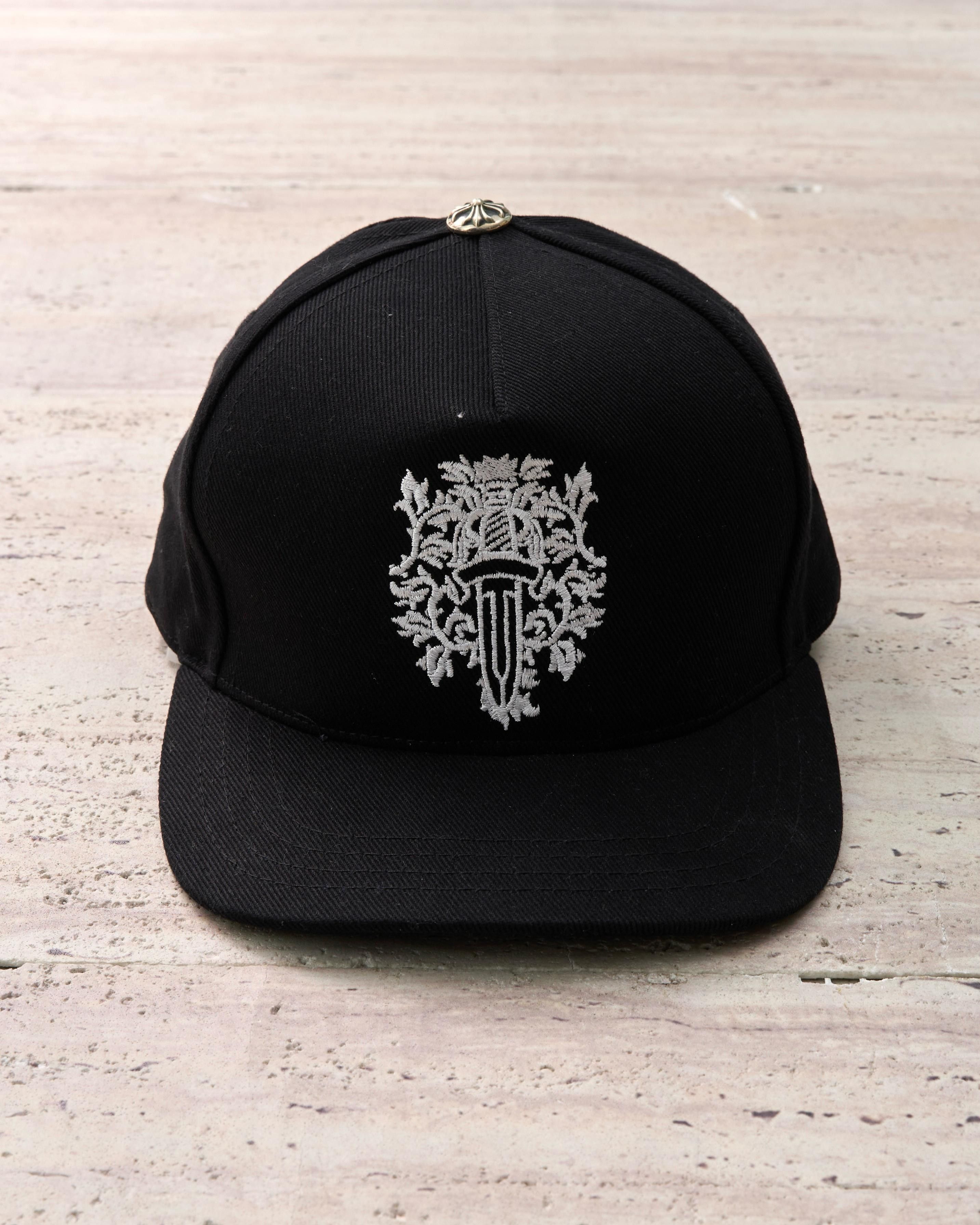 Chrome Hearts Chrome Hearts Dagger Denim Baseball Hat Black/White Size ONE SIZE - 10 Thumbnail