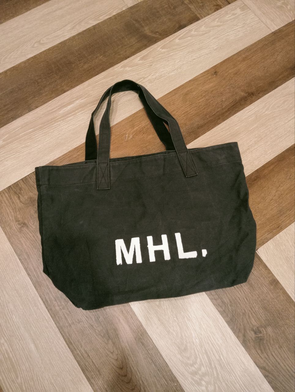 Margaret Howell MHL MARGARET HOWELL TOTE BAG - BLACK Size ONE SIZE - 2 Thumbnail