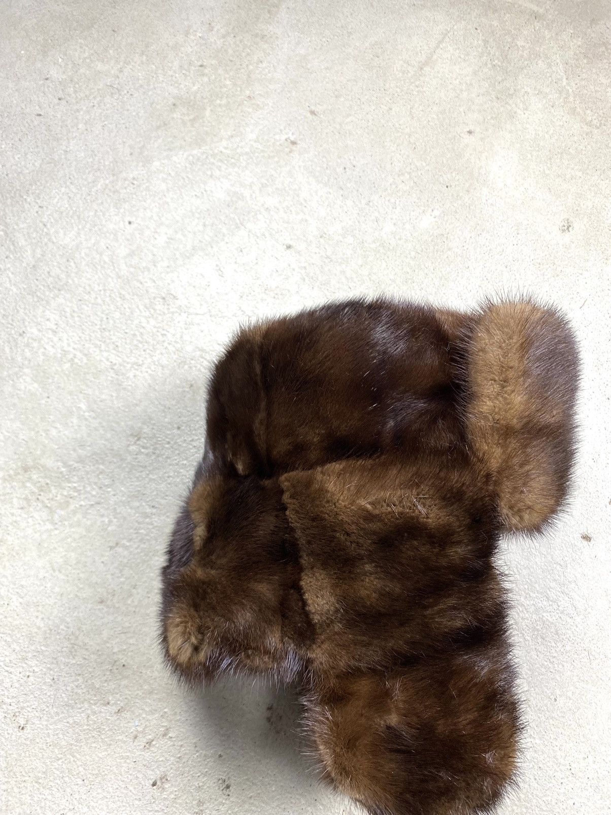 Vintage Vintage Soviet Era Black Fur Ushanka Trapper Hat Winter Cap Size ONE SIZE - 9 Thumbnail