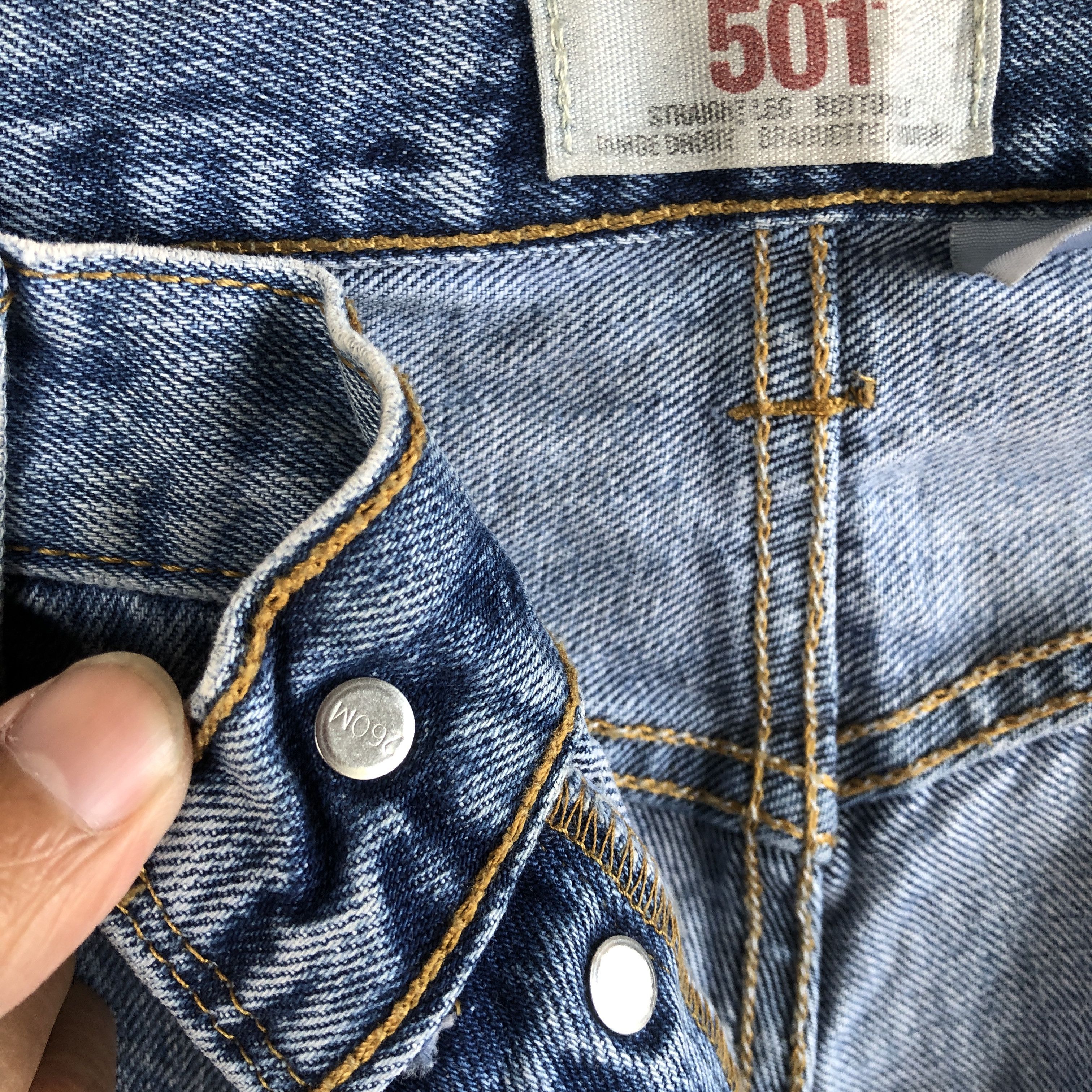 Levi's Vintage 90s Dirty Levis 501 Jeans Levi's Painter Blue Denim Size US 36 / EU 52 - 7 Thumbnail