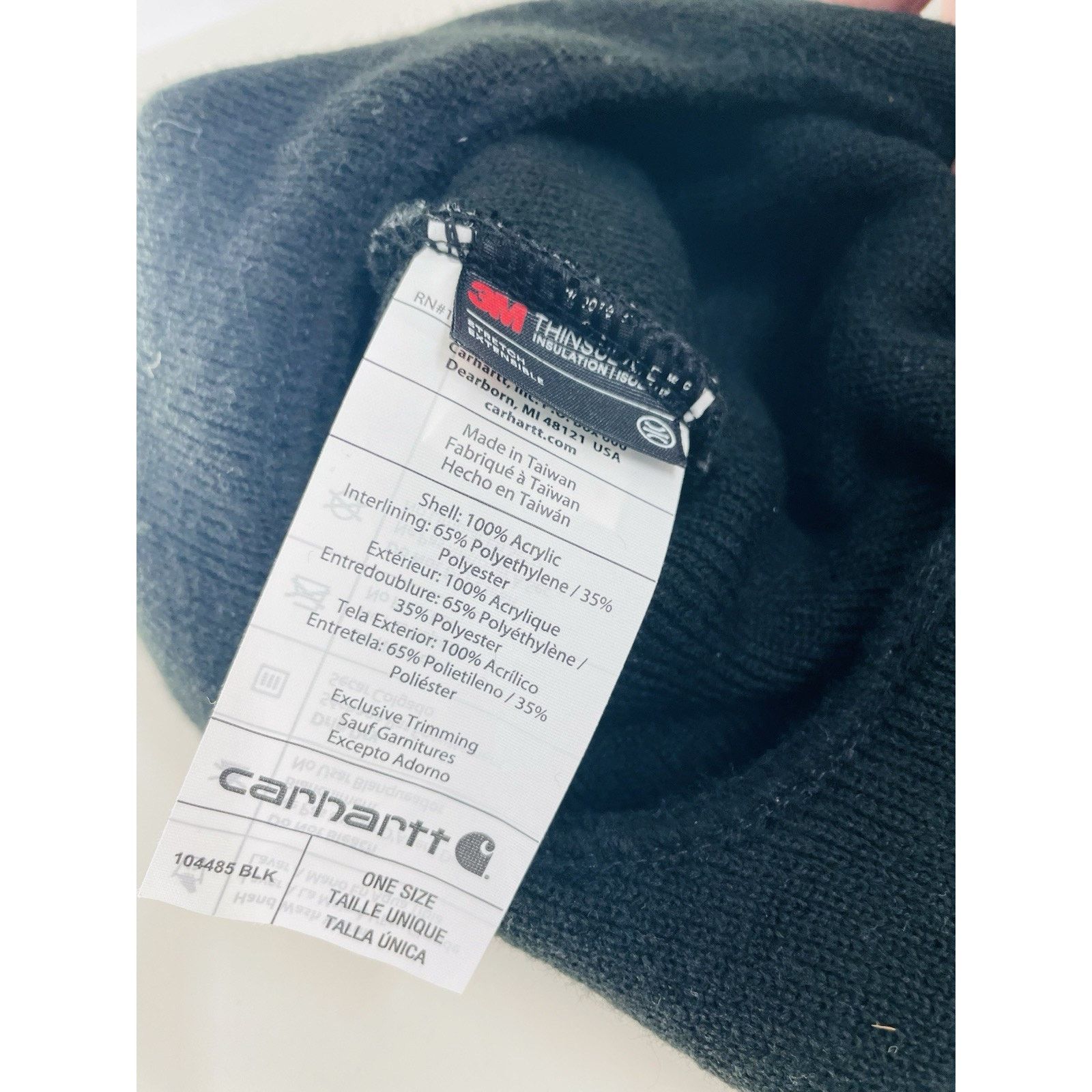 Carhartt Carhartt Balaclava Mens One Size Black Ski Face Mask Size ONE SIZE - 6 Thumbnail