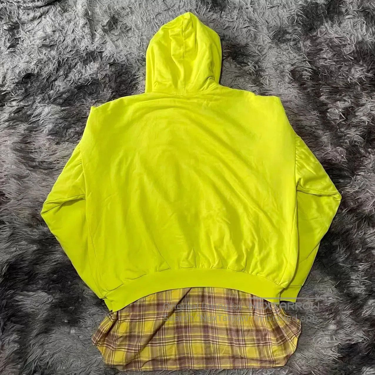 Balenciaga Yellow Zip-Front Hooded Sweatshirt. Size US S / EU 44-46 / 1 - 2 Thumbnail