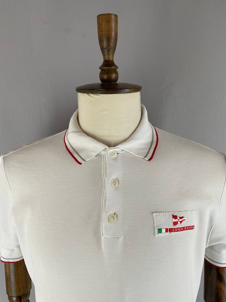 Prada Luna Rosa Prada Polo White Size US L / EU 52-54 / 3 - 3 Thumbnail
