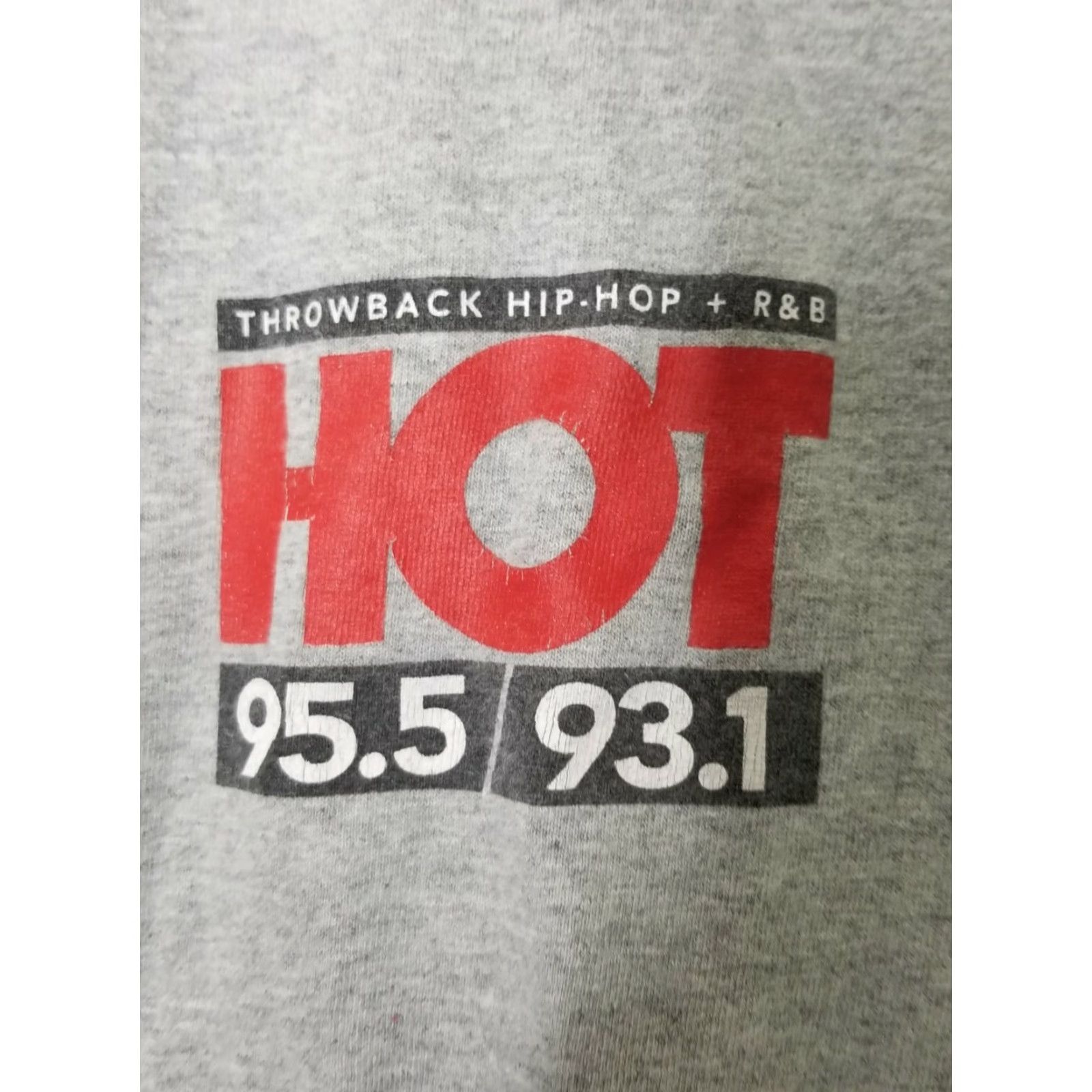 Gildan Retro S 95.5 Hip Hop Radio Ed Lover Double Sided T-Shirt Mens Shirt Gray Size S Size US S / EU 44-46 / 1 - 3 Thumbnail