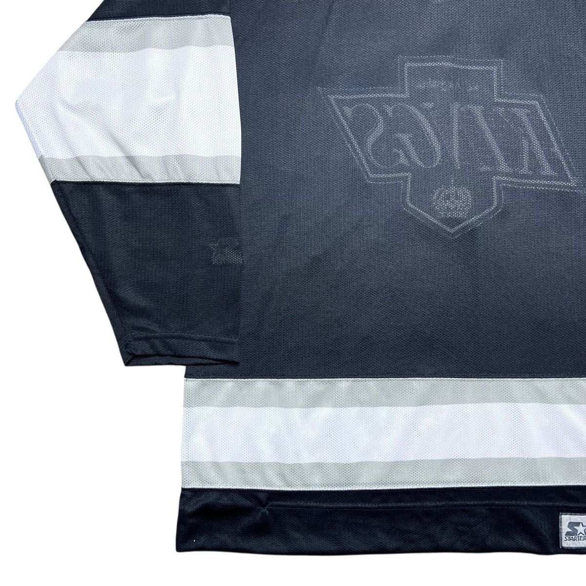 Starter 1990s NHL Los Angeles Kings Starter Black Spell Out Jersey Size US L / EU 52-54 / 3 - 22 Thumbnail