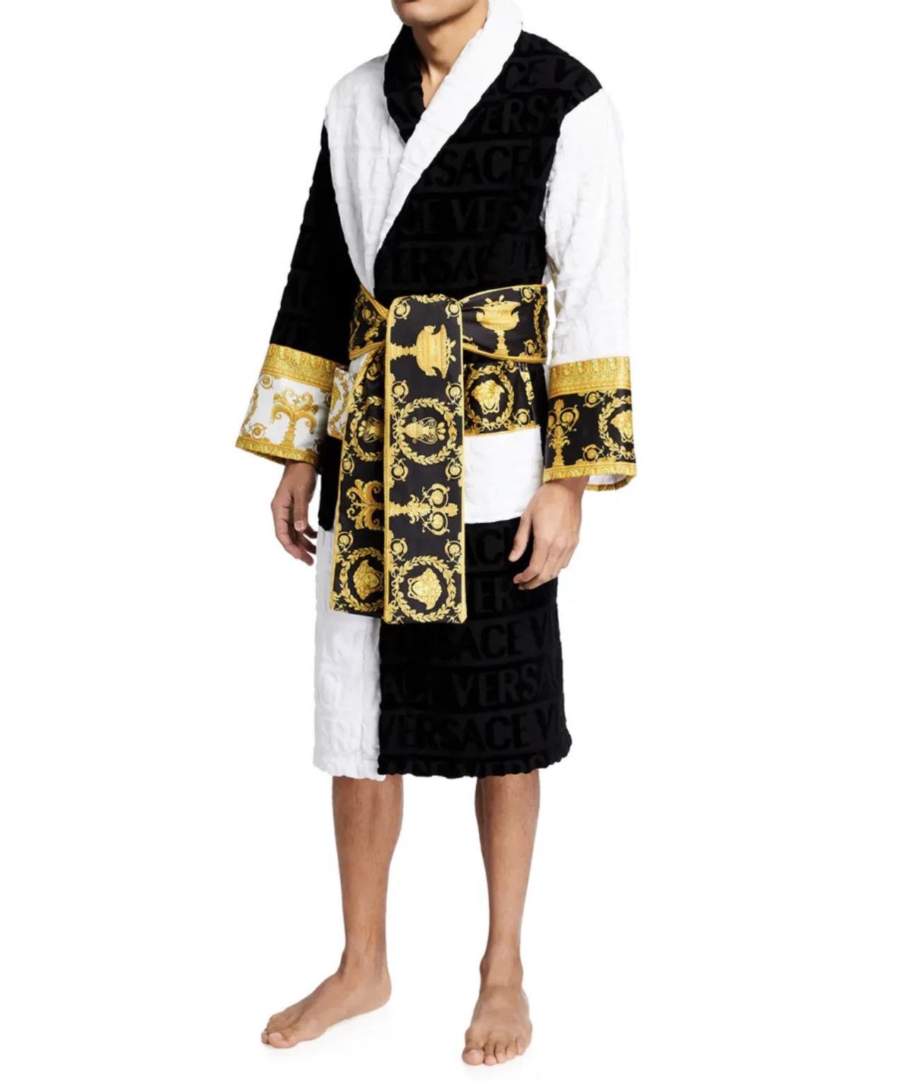 Versace Versace RARE half & half Baroque robe Size L / US 10 / IT 46 - 1 Thumbnail