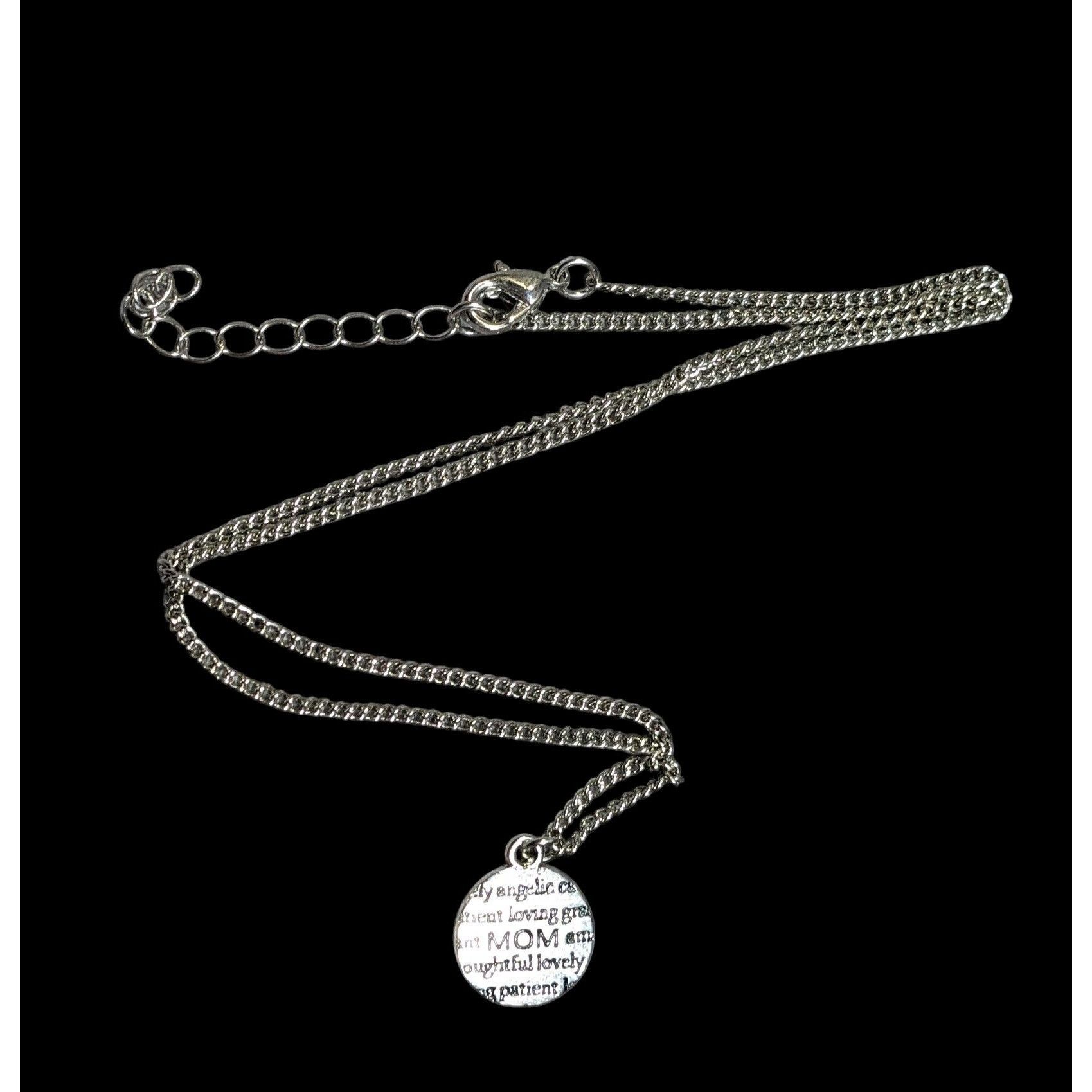 Other Mother's Day "Mom" Silver Tone Pendant Necklace Size ONE SIZE - 1 Thumbnail