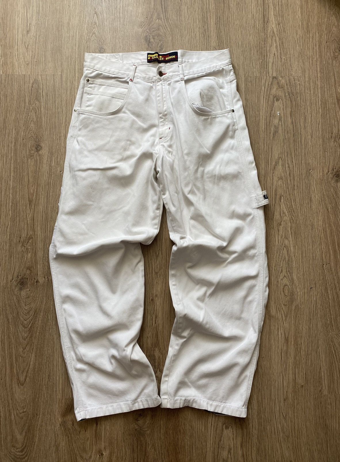 Vintage workwear sancezz denim carpenter pants y2k 90's