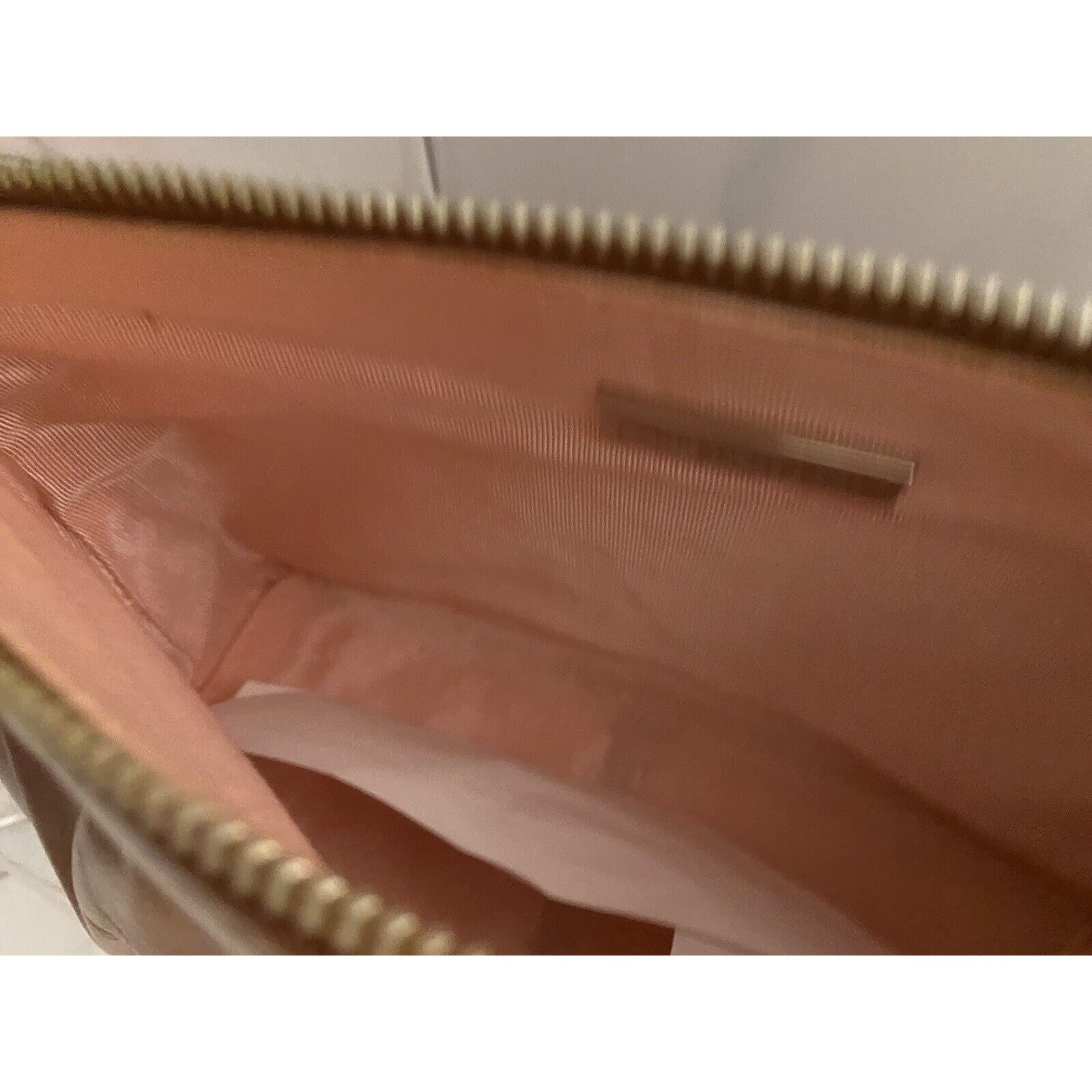 & Other Stories Lauren Merkin Clutch Chocolate Zip W/crisscross Piping NWT Size ONE SIZE - 7 Thumbnail