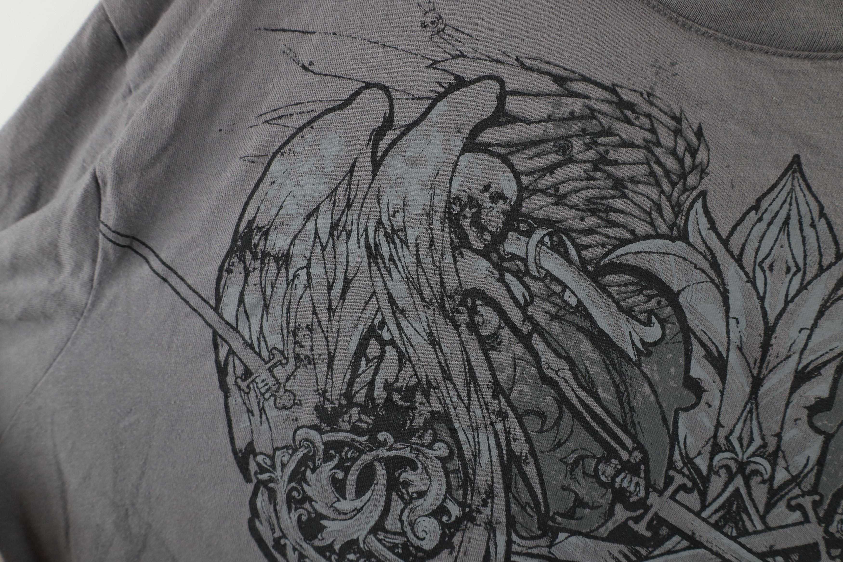 Vintage Vintage Y2K MMA Skull Cross Tribal Long Sleeve T-Shirt Size US XL / EU 56 / 4 - 5 Thumbnail