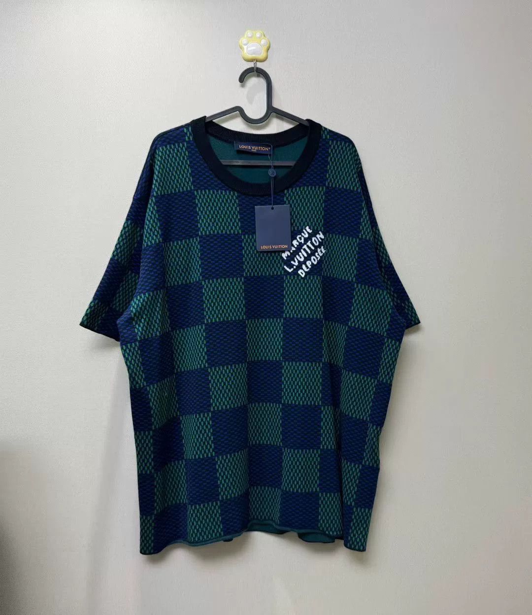 Louis Vuitton Louis Vuitton x Pharrell Checkerboard Logo Tee Size US XL / EU 56 / 4 - 1 Thumbnail
