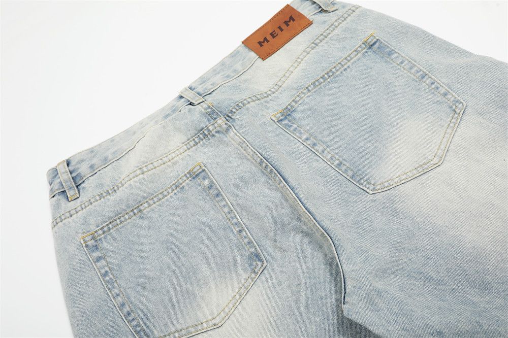 Jean Men's loose punk heavy washed scimitar jeans Size US 32 / EU 48 - 5 Thumbnail