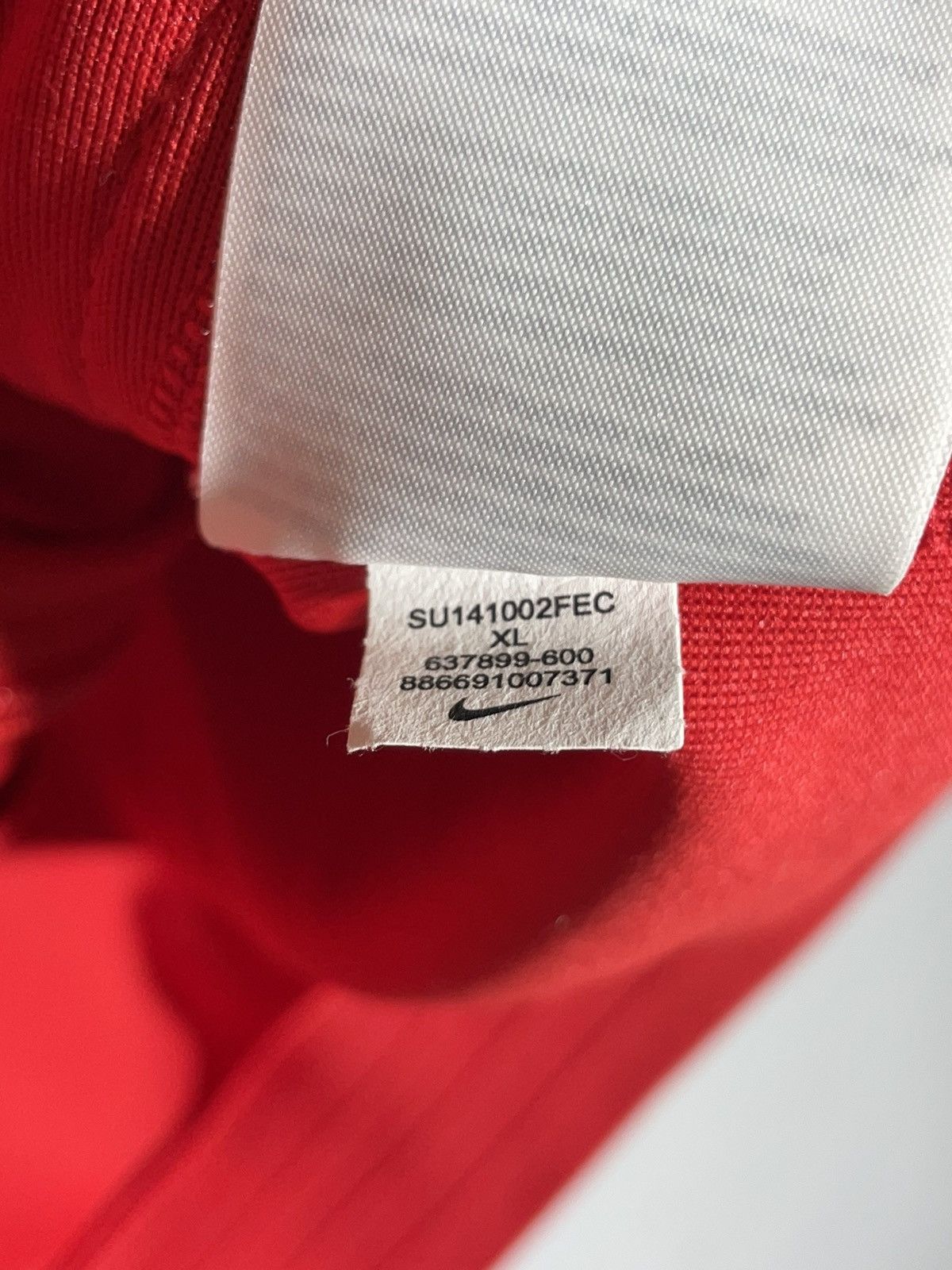 Nike Nike Team England World Cup 2014 Red Full Zip Track Top Size US XL / EU 56 / 4 - 13 Thumbnail