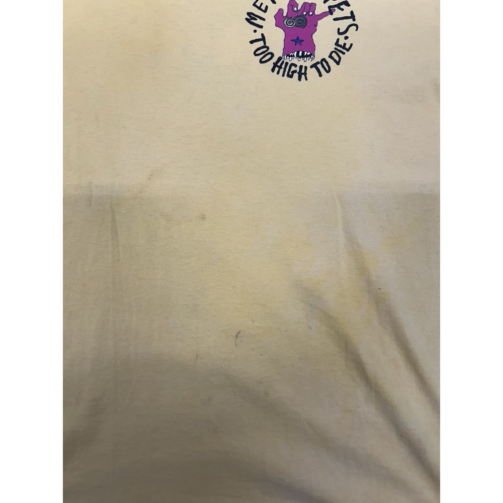 Fruit Of The Loom VTG 90s Meat Puppets “Too High Too Die” T-shirt Size US XL / EU 56 / 4 - 7 Thumbnail
