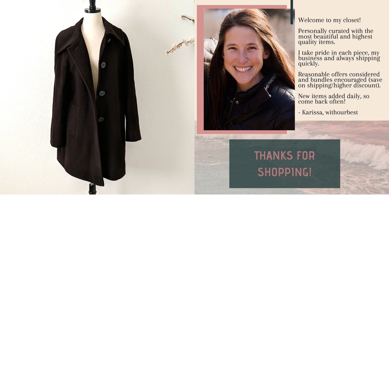Vintage VINTAGE Saint Jacques Wool Angora Lambswool Brown Jacket Peacoat 40 France 10 US Coat Women Medium Brown 35" Length Size L / US 10 / IT 46 - 9 Thumbnail