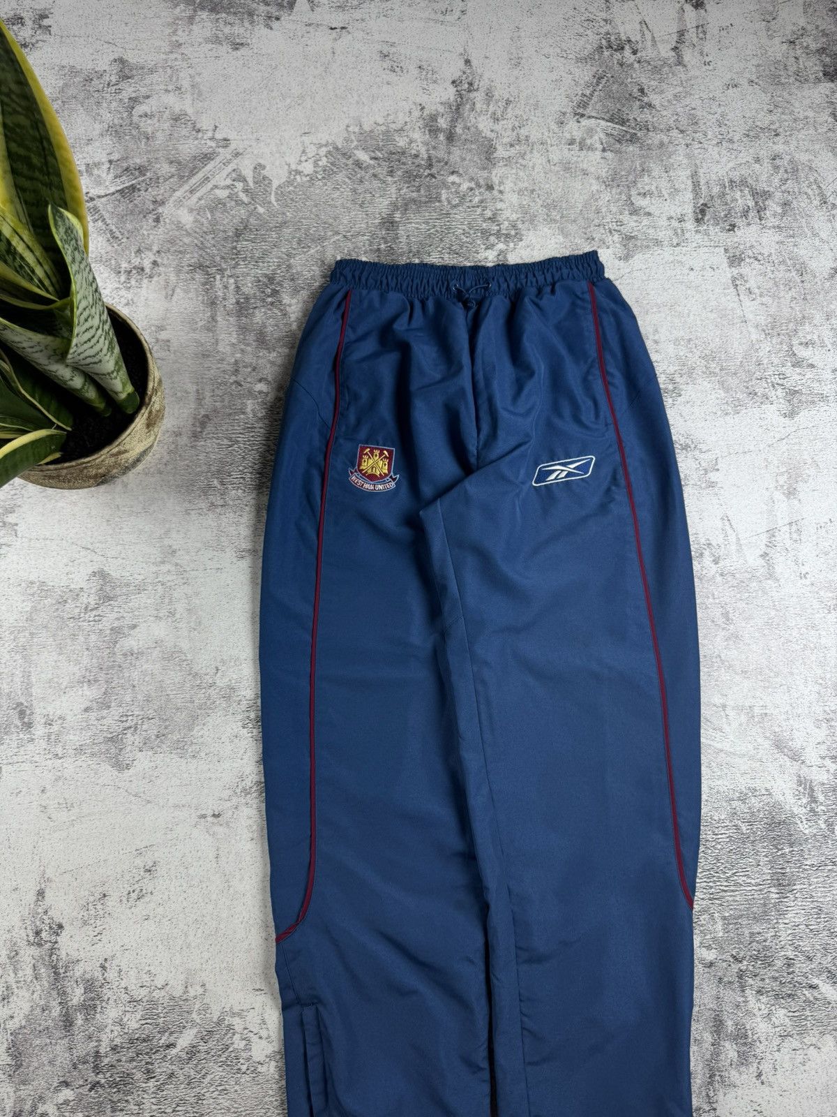 Reebok West Ham 2005 2007 Football Soccer Light Track Suit Pants Jacket Windbreaker Size US S / EU 44-46 / 1 - 20 Thumbnail