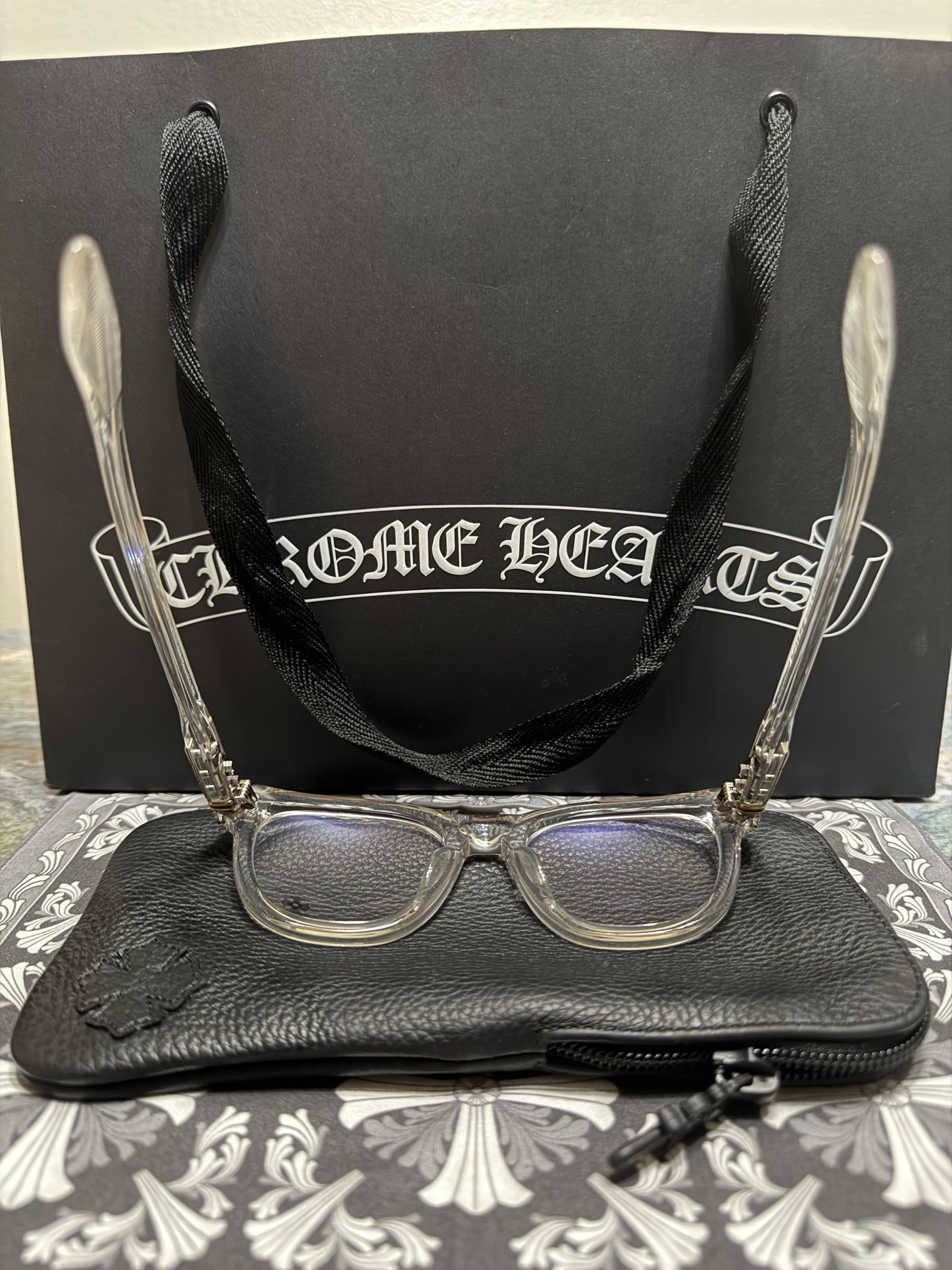 Chrome Hearts Chrome Hearts Smoke Show Glasses (Crystal) Size ONE SIZE - 3 Thumbnail