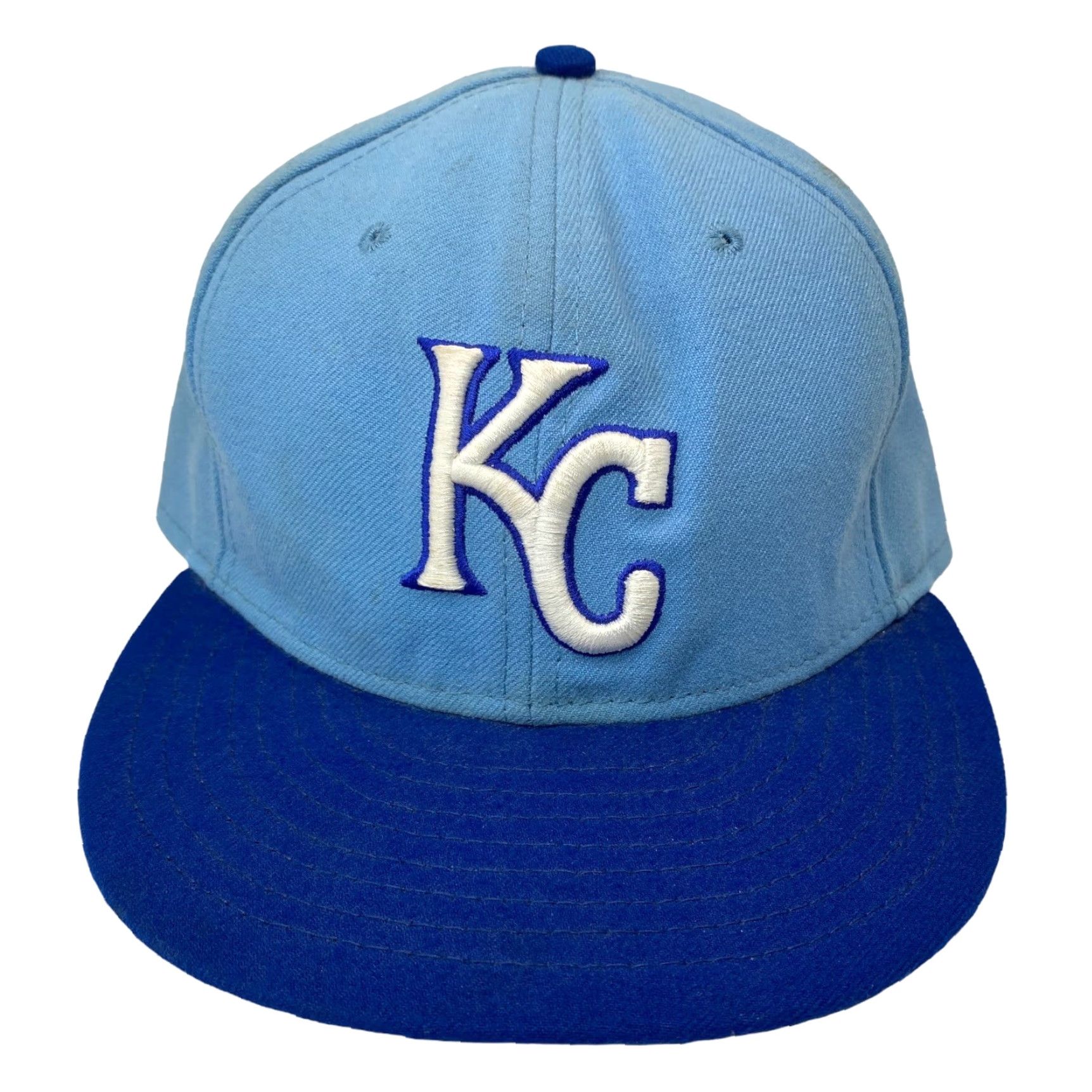 New Era New Era Kansas City Royals ATERNATE Powder Blue 59FIFTY 7 1/2 FITTED Hat USA Mens Size ONE SIZE - 2 Thumbnail
