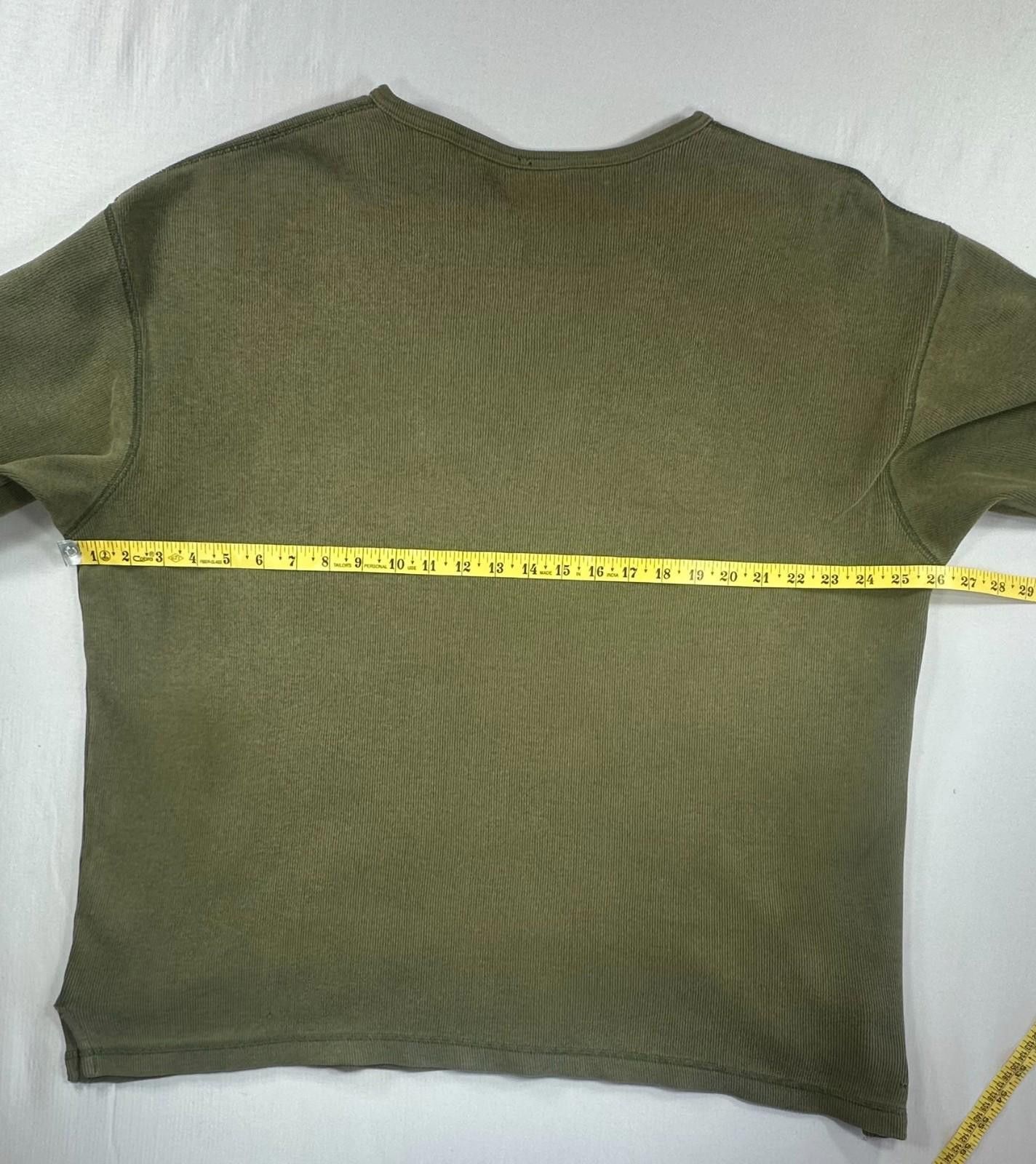 Gap Gap 1/4 Button 100% Cotton Flannel Pullover Green Men's XL Size US XL / EU 56 / 4 - 5 Thumbnail