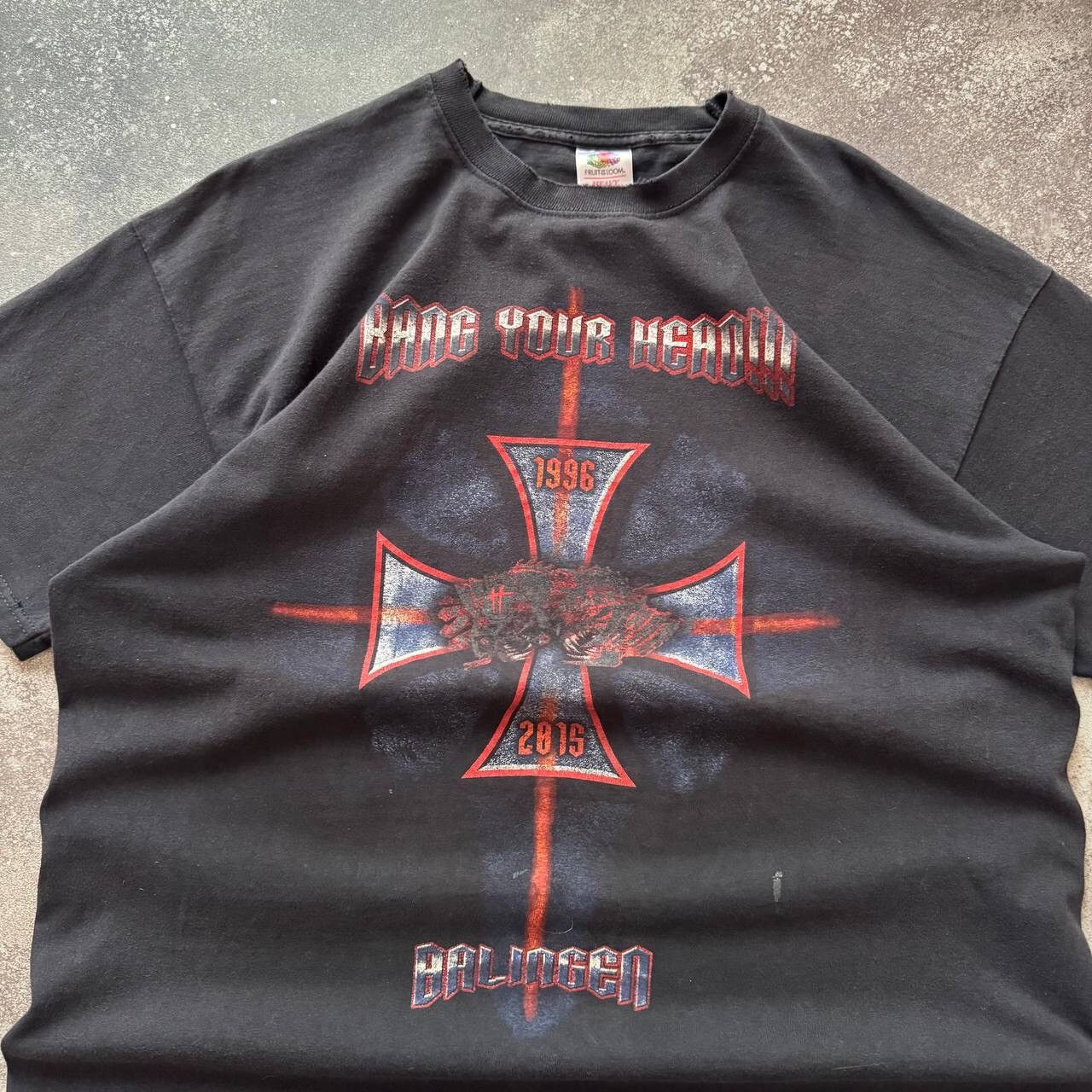 Band Tees Cross Logo Vintage Festival Rock Band T-Shirt Size US XL / EU 56 / 4 - 4 Thumbnail