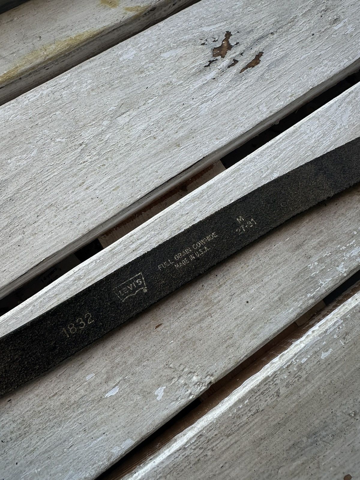 Levi's 🚨 90s LEVI’S MADE IN USA 100% leather belt VNTG RARE 90s Size ONE SIZE - 7 Thumbnail