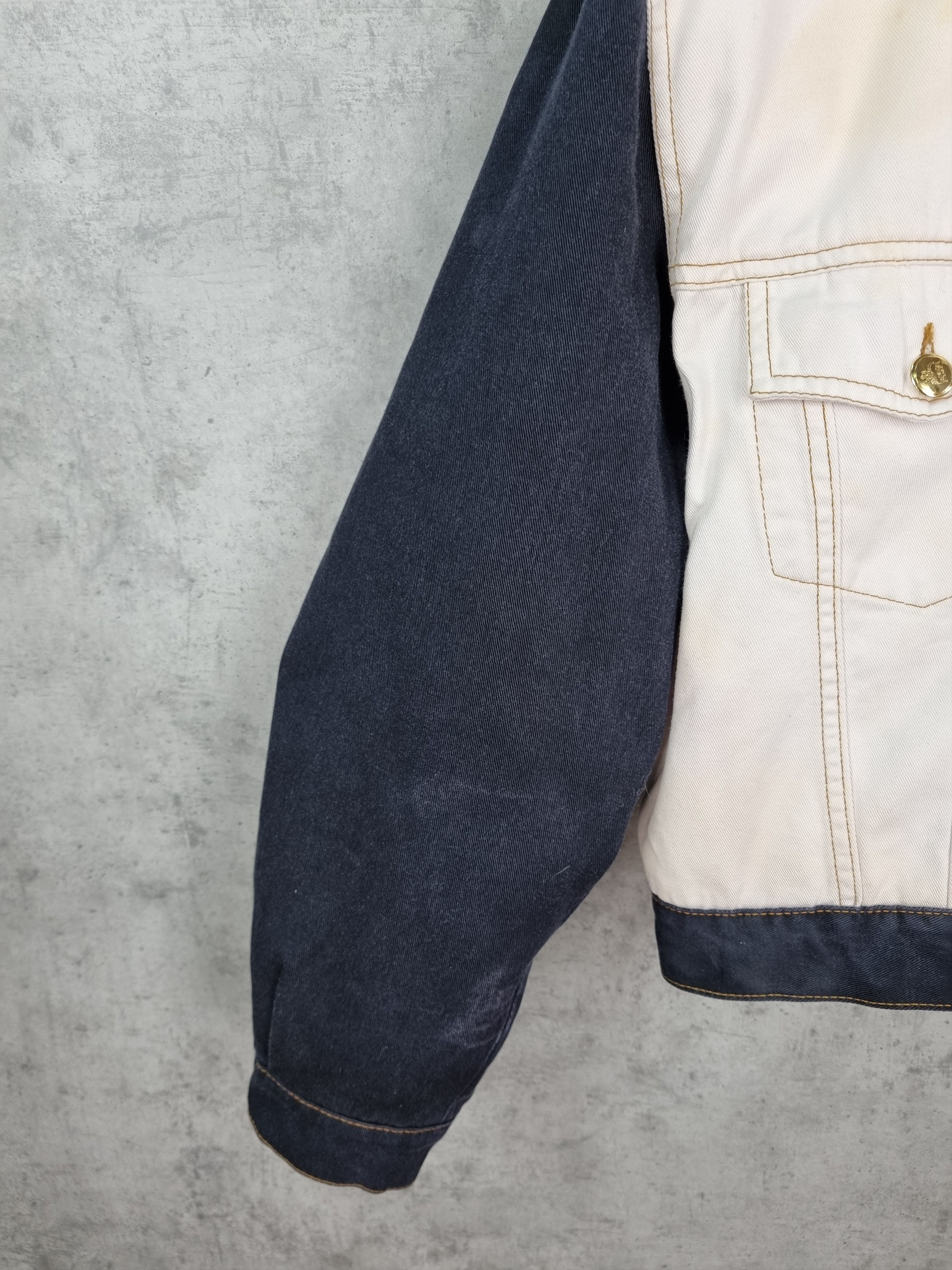 MCM Rare MCM Denim Jacket Made in Italy Dirty Vintage Size S / US 4 / IT 40 - 24 Thumbnail