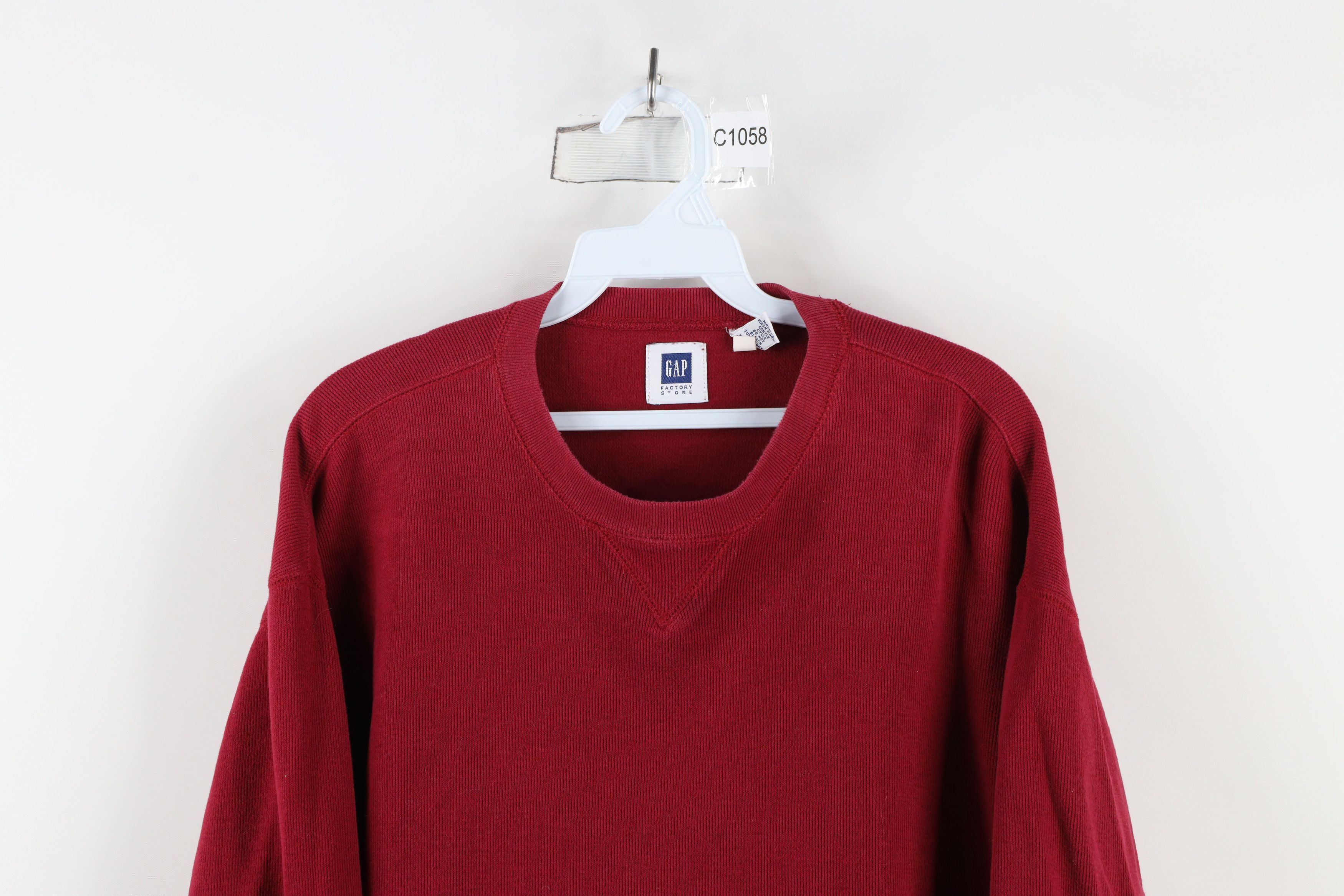 Gap × Vintage Vintage Y2K 2000 Gap Heavyweight Ribbed Long Sleeve T-Shirt Size US L / EU 52-54 / 3 - 2 Thumbnail