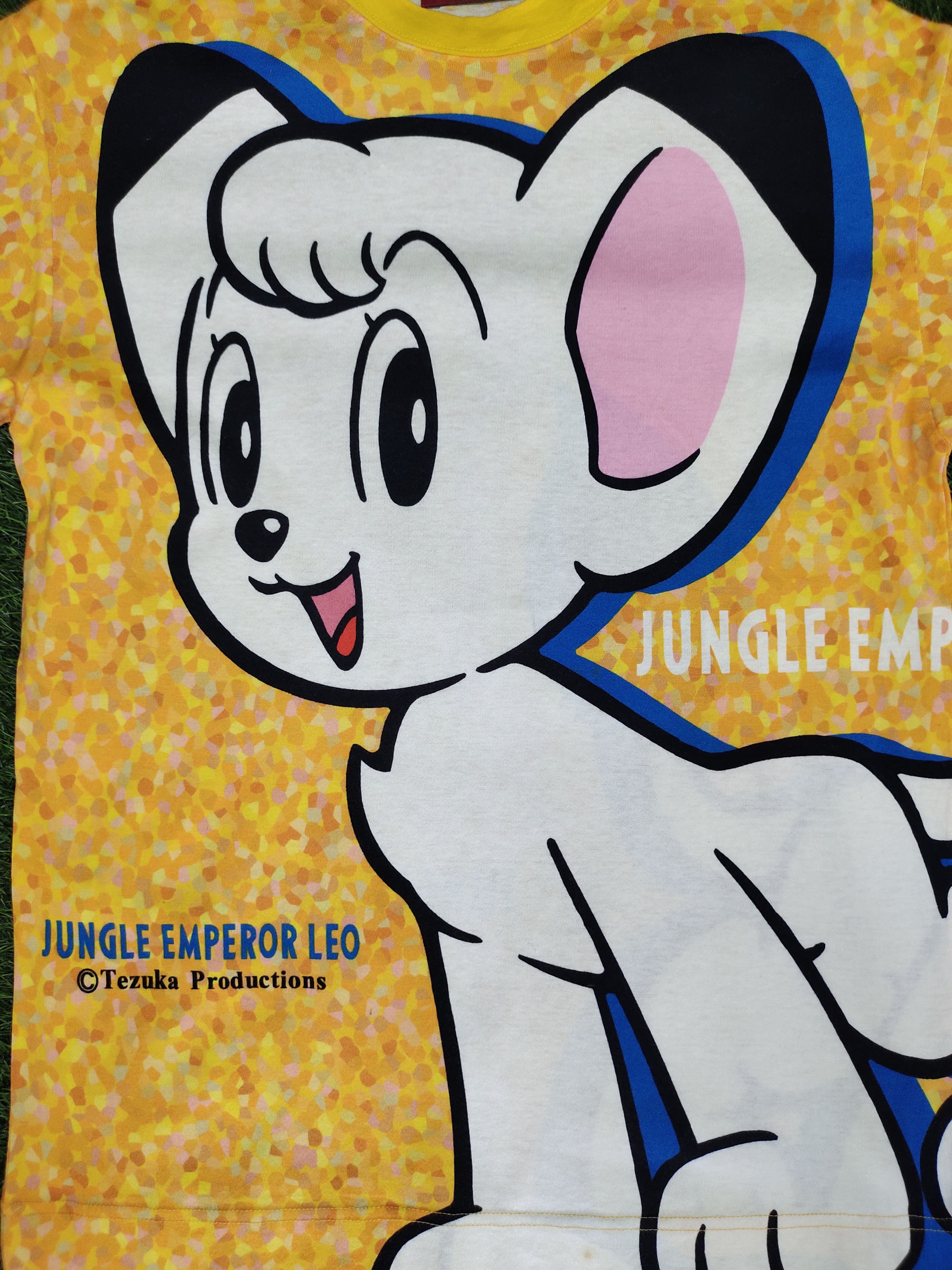 Anime Vintage Jungle Emperor Leo Tezuka Production Over Print Tee Size US M / EU 48-50 / 2 - 2 Thumbnail