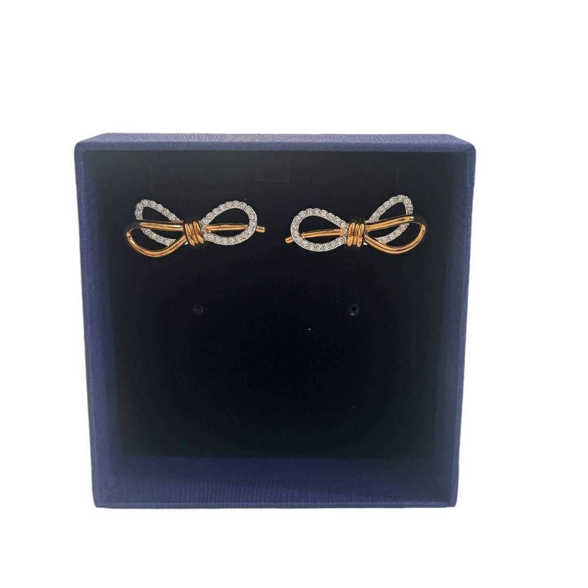 Swarovski Lifelong Bow Pierced Earrings White