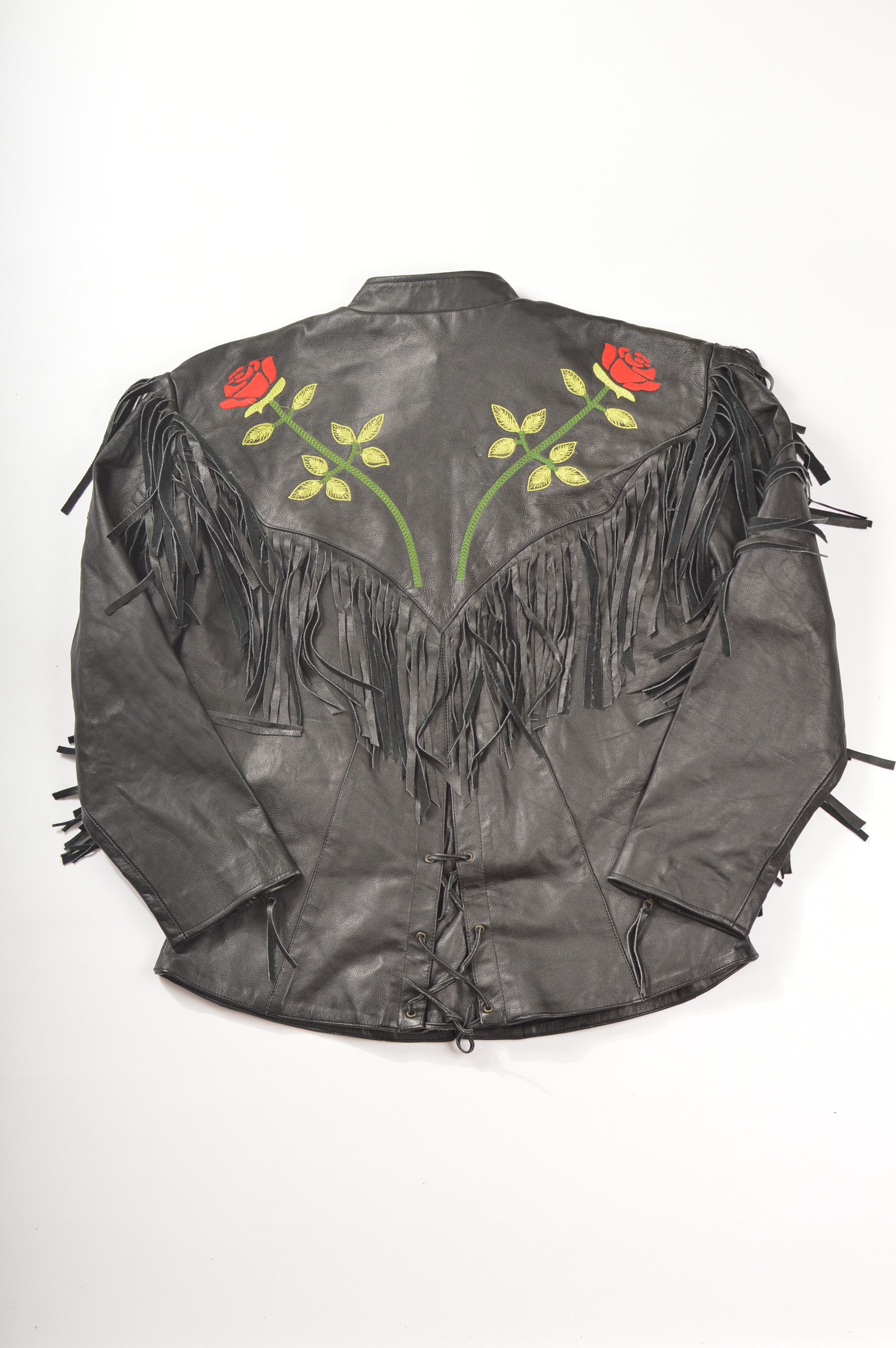 Vintage Vintage Fringed Biker Motorcycle Leather Jacket Size XL / US 12-14 / IT 48-50 - 8 Thumbnail